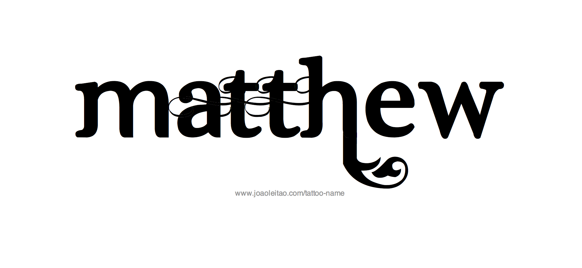 Tattoo Design Name Matthew