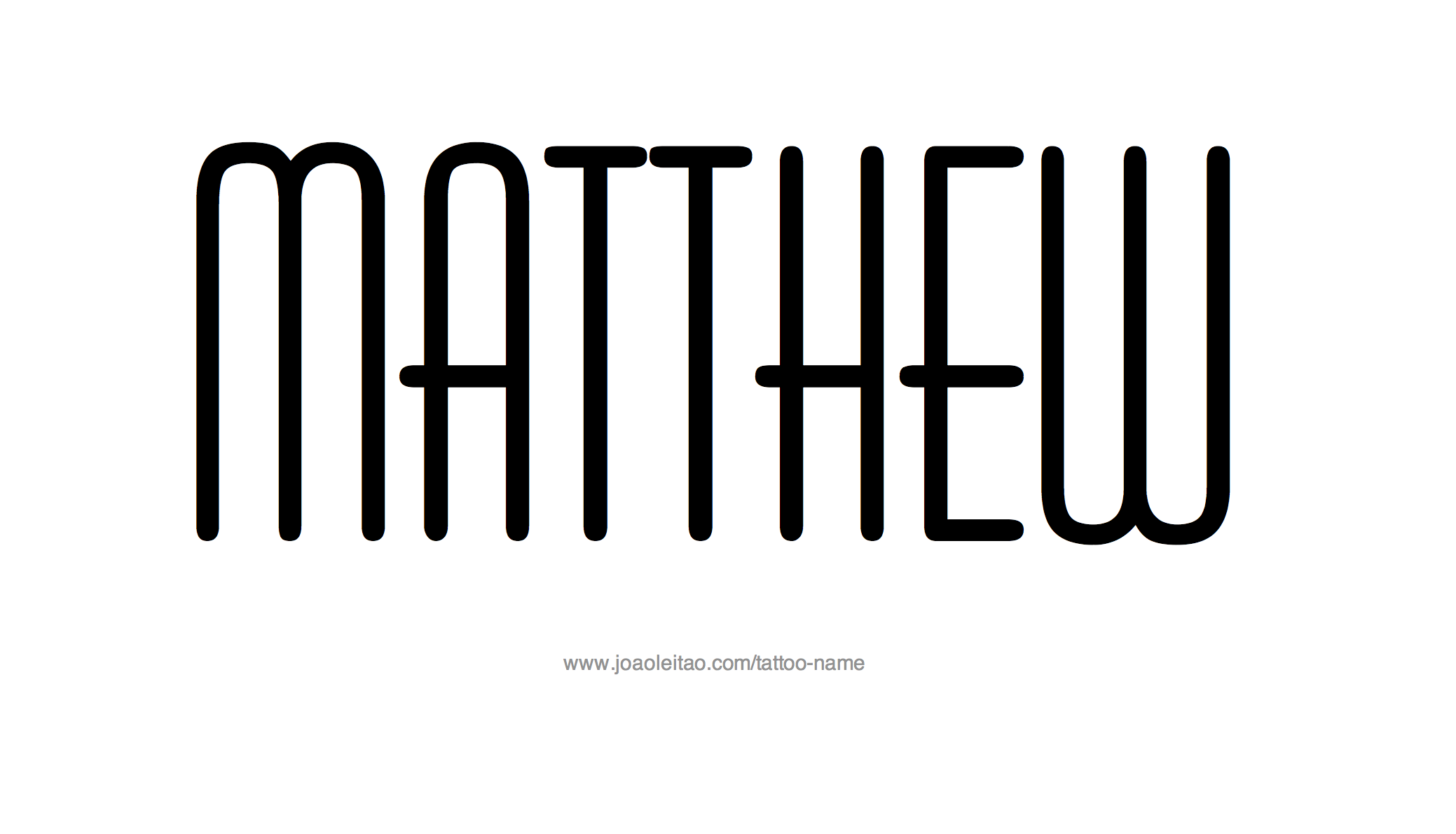 Tattoo Design Name Matthew