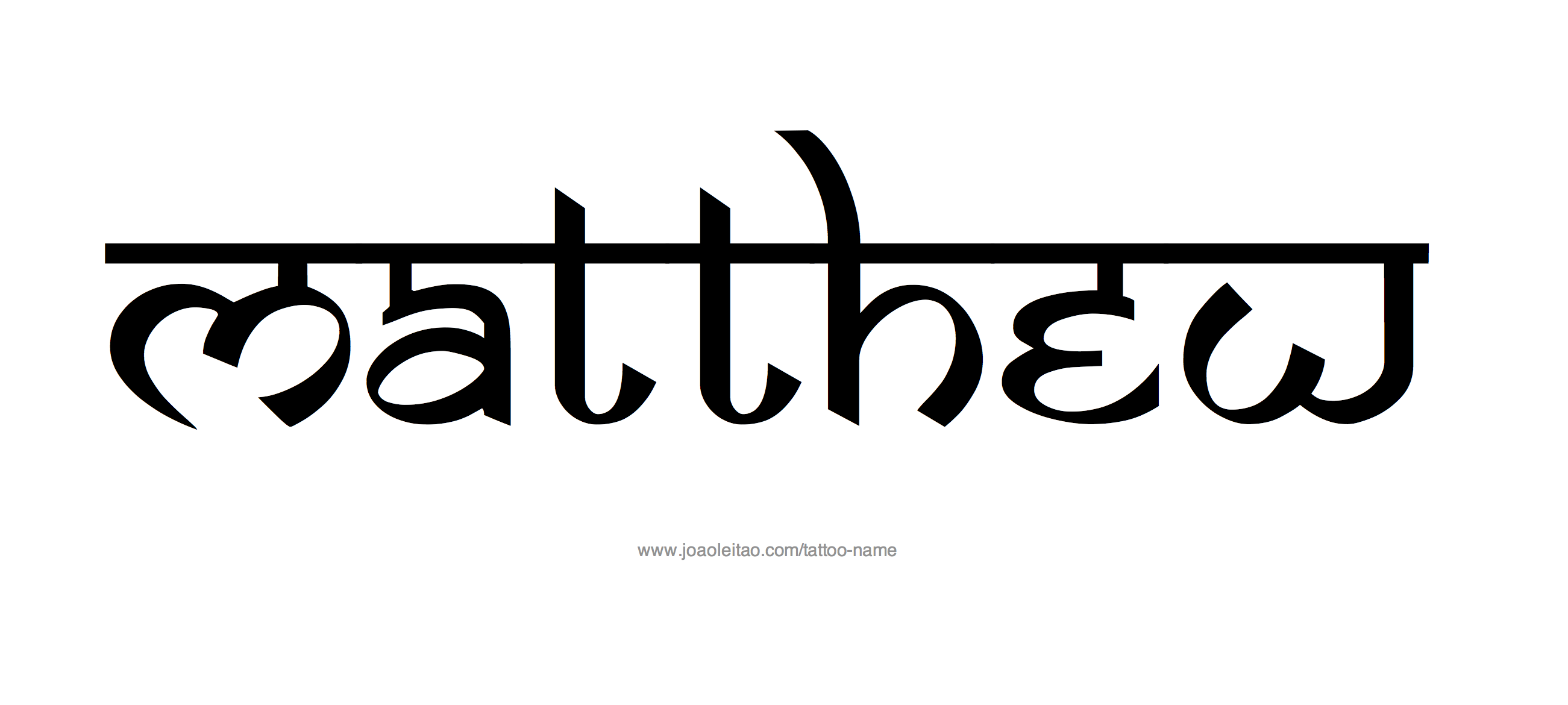 Tattoo Design Name Matthew