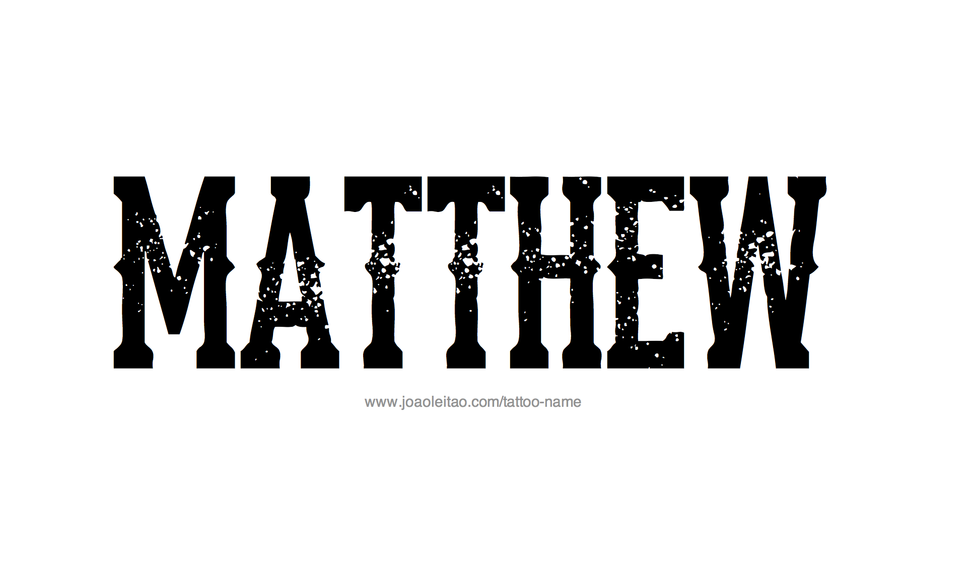 Matthew Name Tattoo Designs