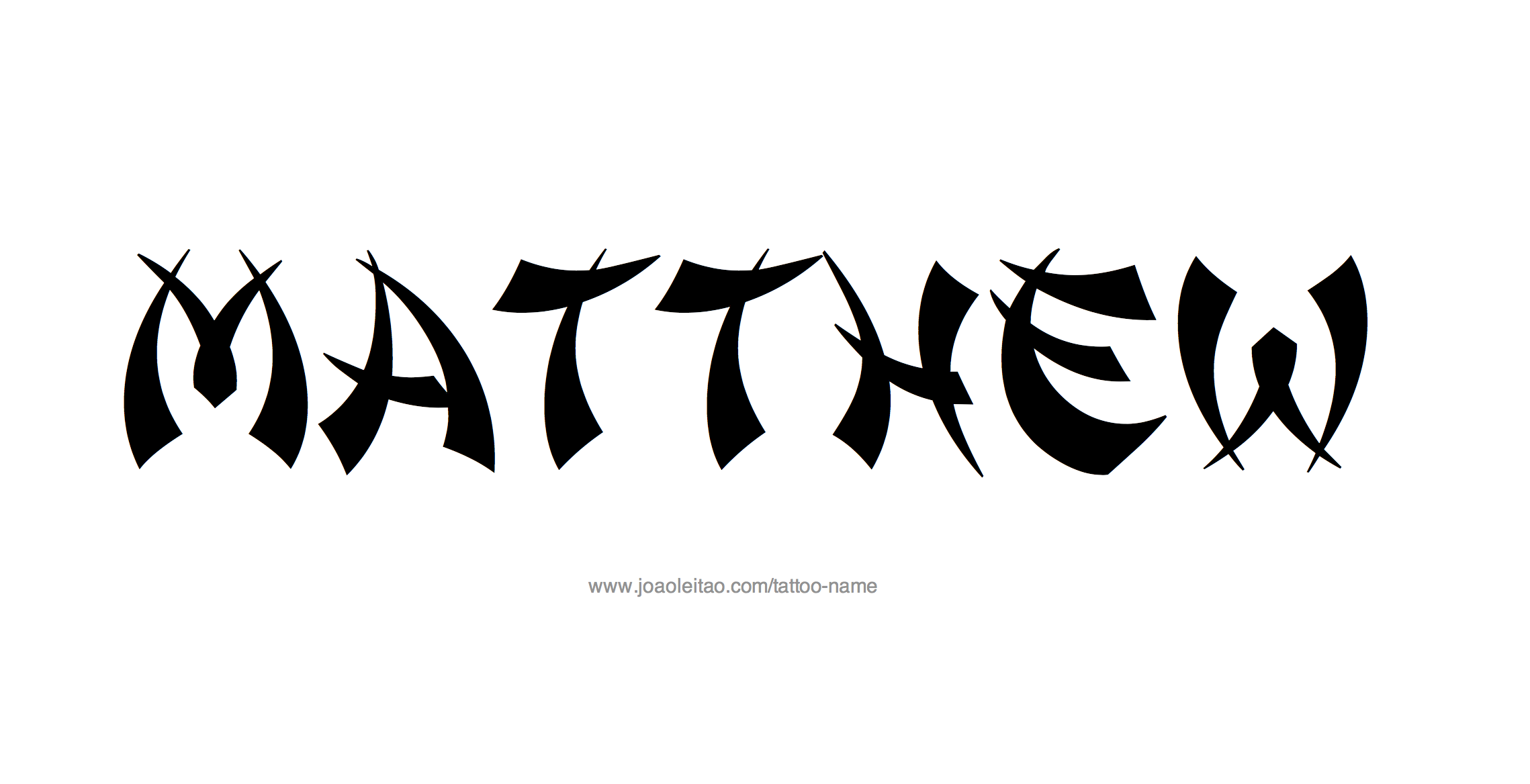 Tattoo Design Name Matthew