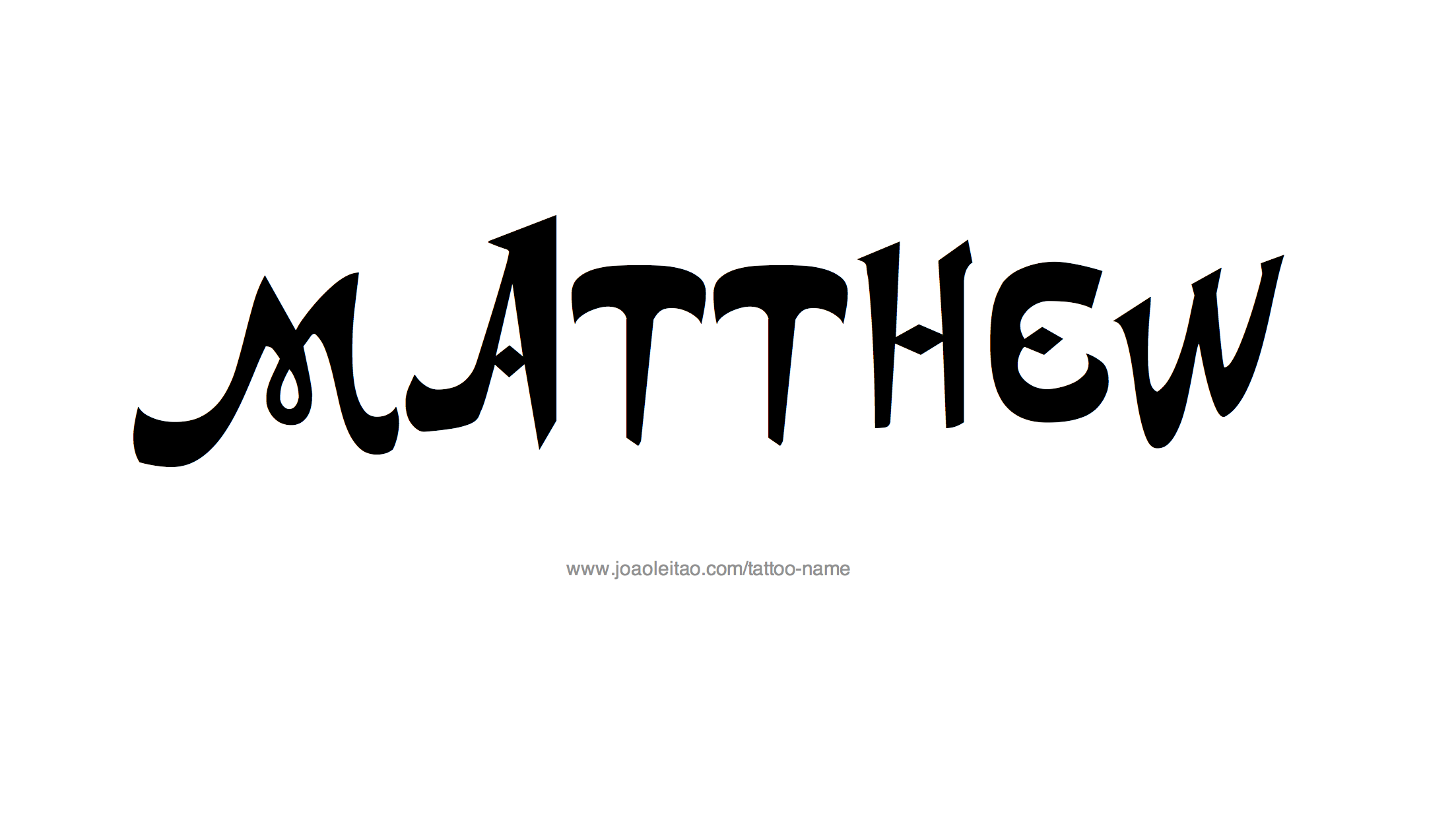 Tattoo Design Name Matthew