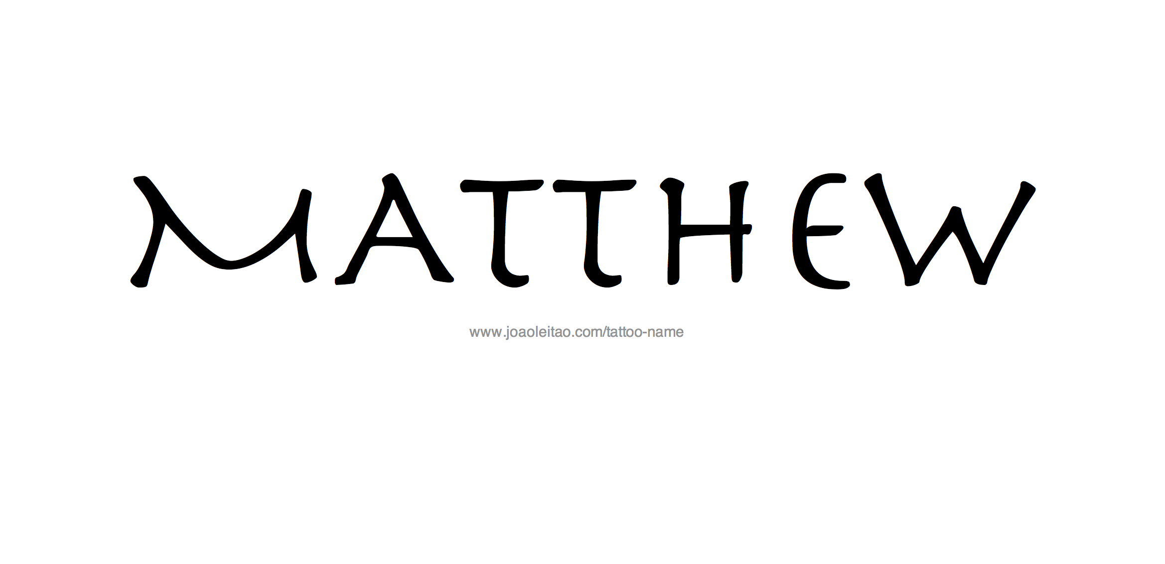 Tattoo Design Name Matthew
