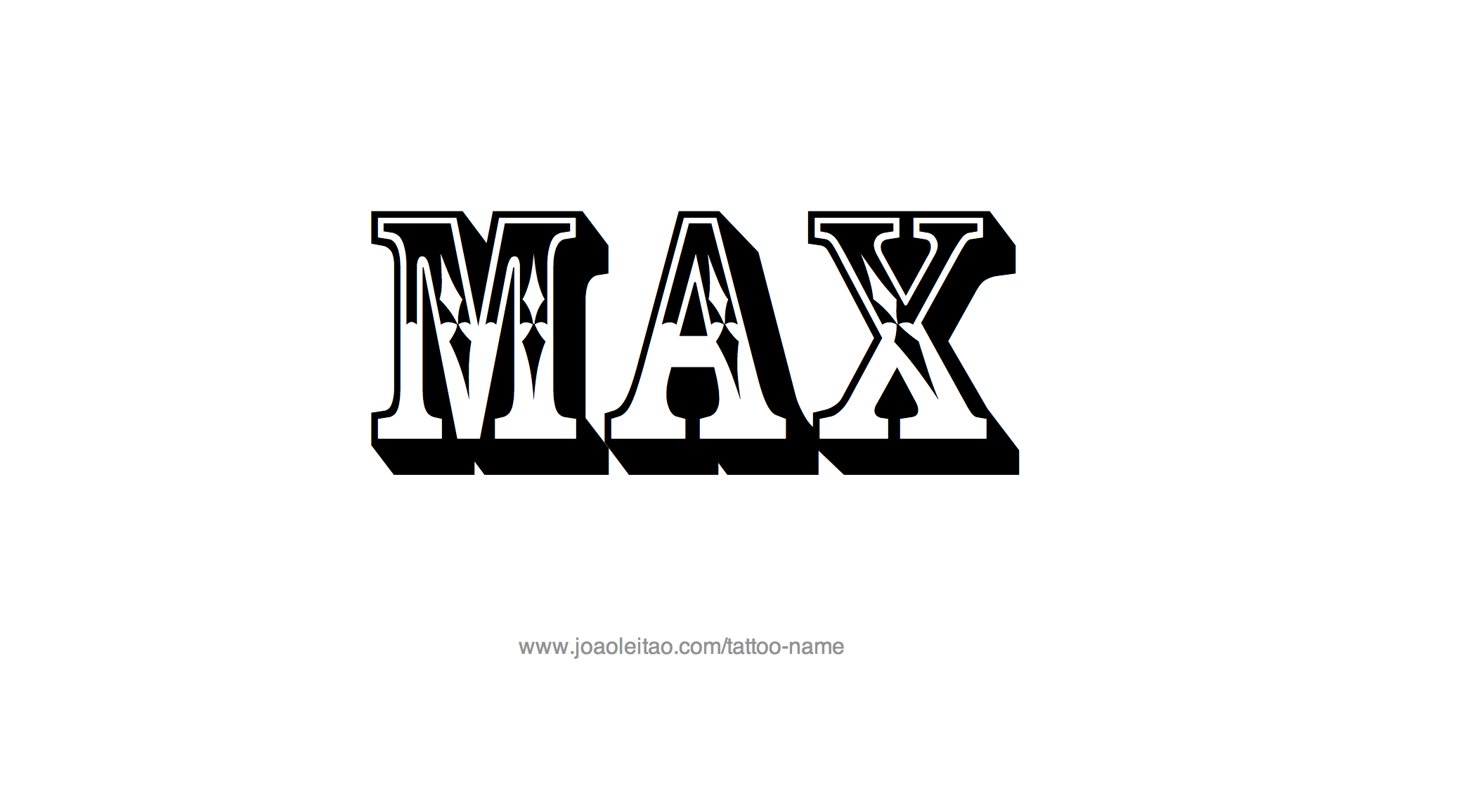 Tattoo Design Name Max