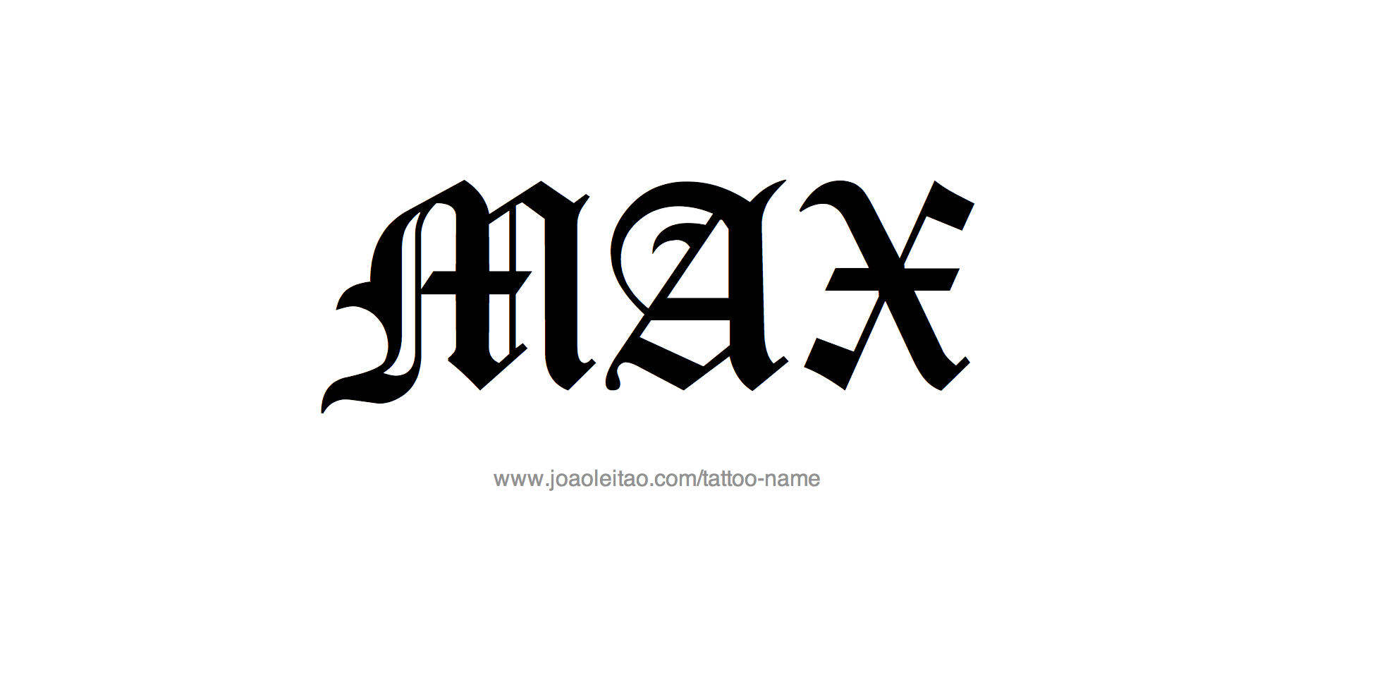 Tattoo Design Name Max