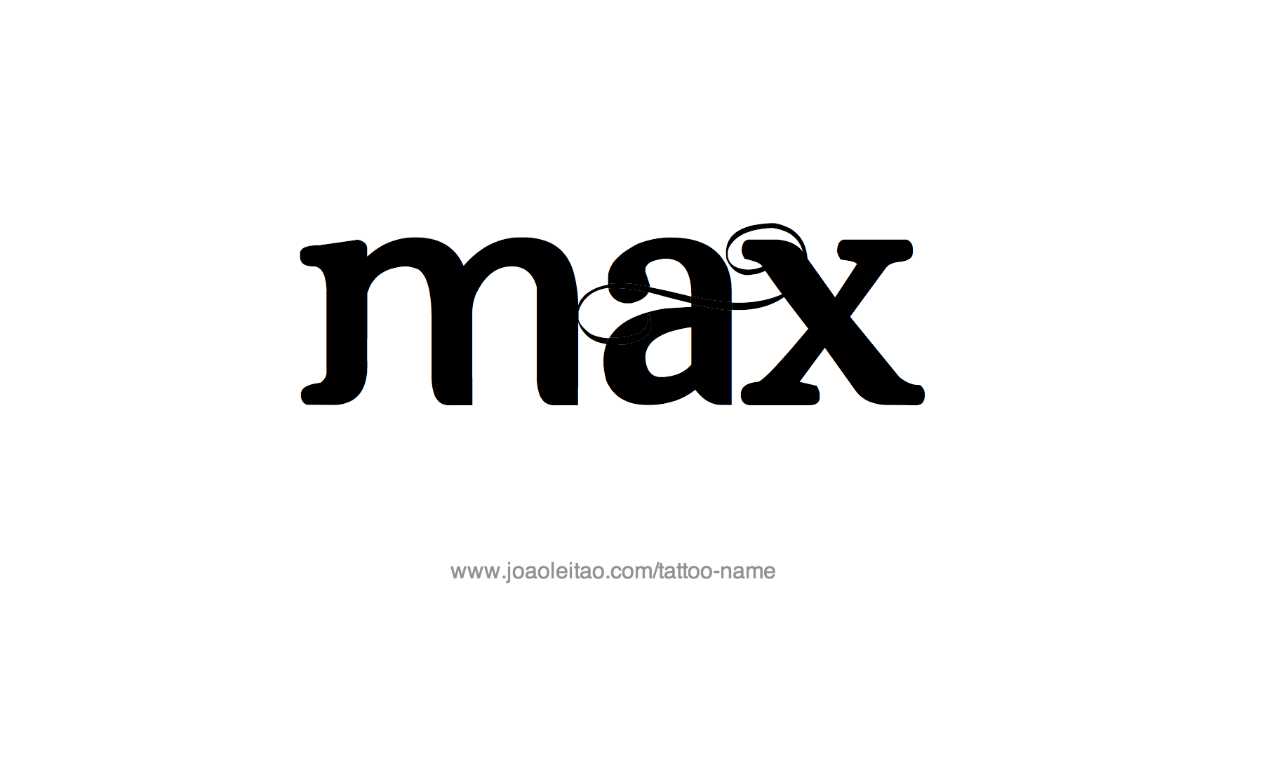 Tattoo Design Name Max