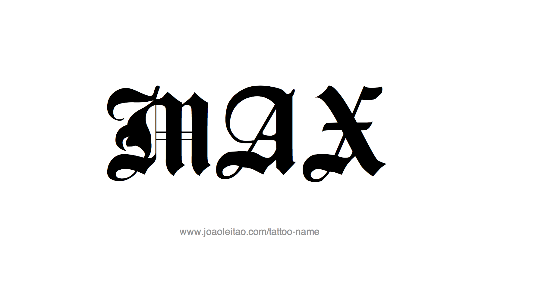 Tattoo Design Name Max