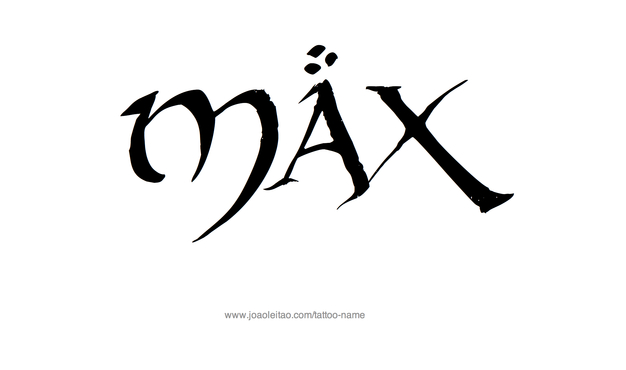 Max Name Tattoo Designs