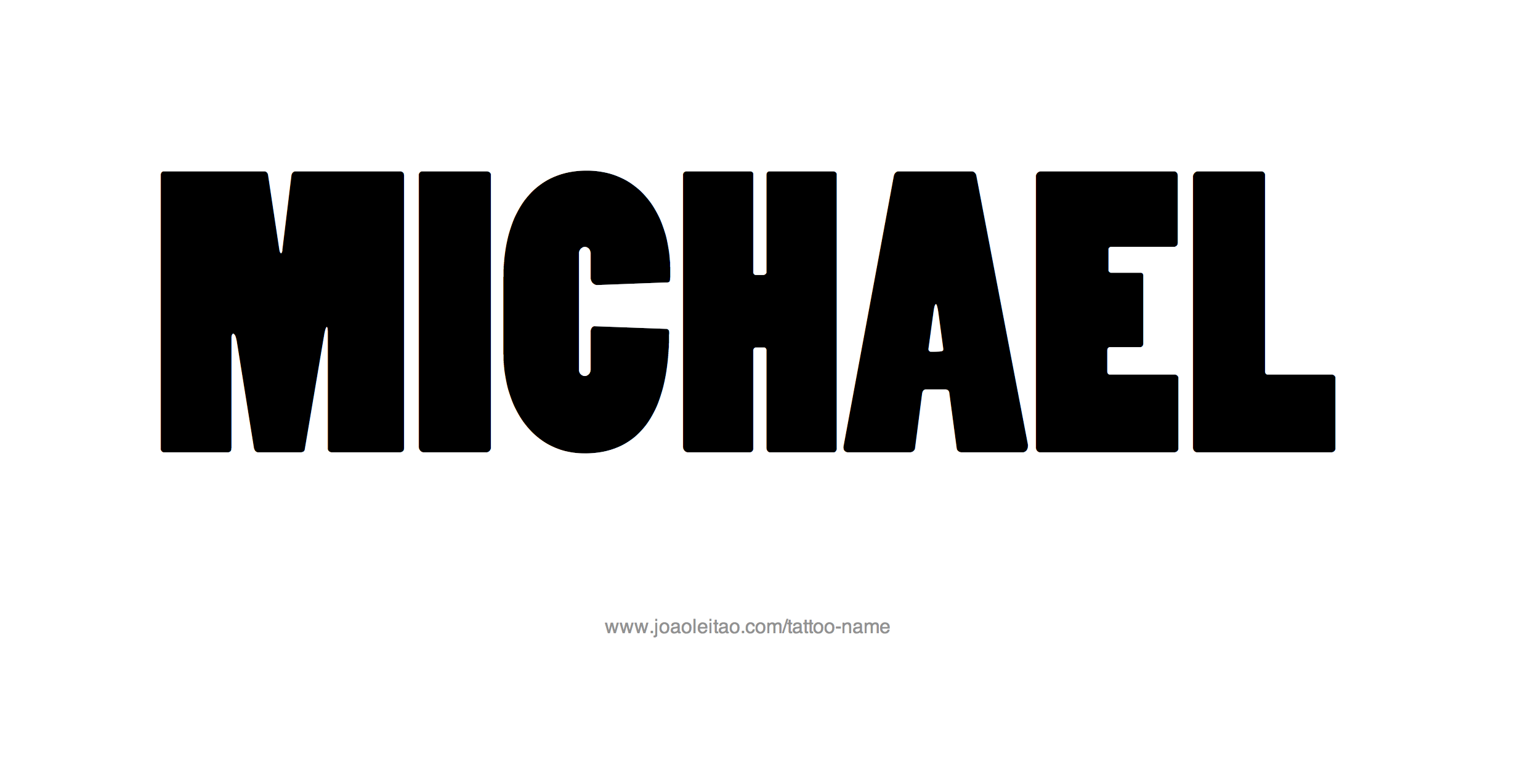 Tattoo Design Name Michael 