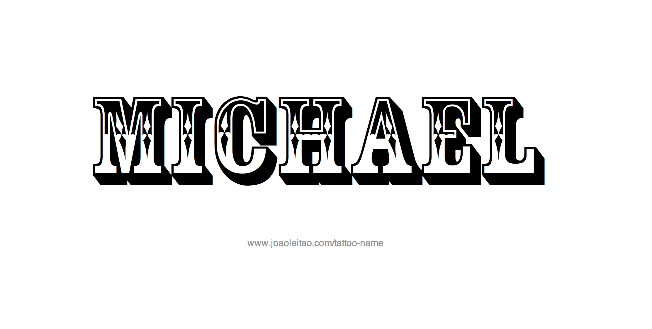 Tattoo Design Name Michael 
