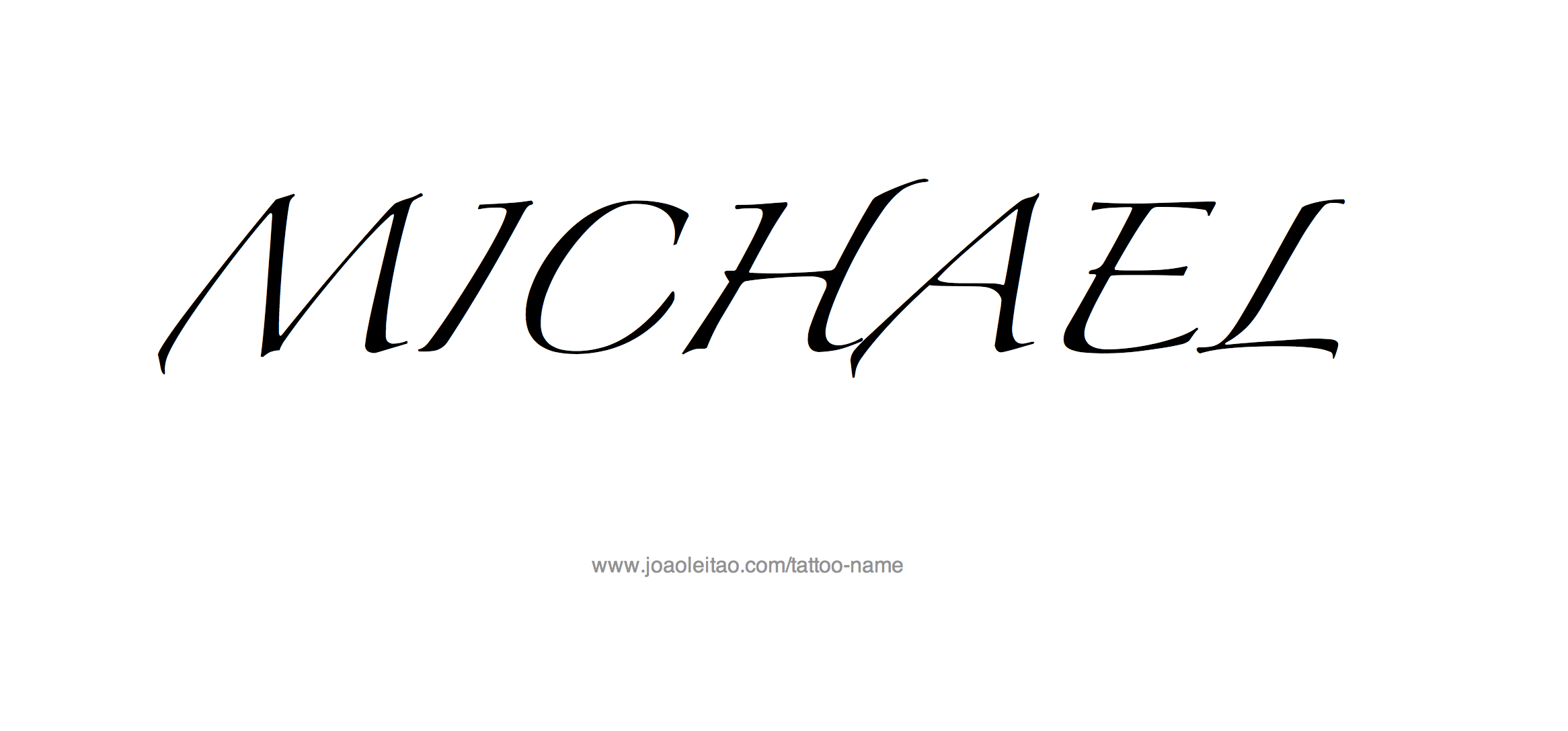 Tattoo Design Name Michael 