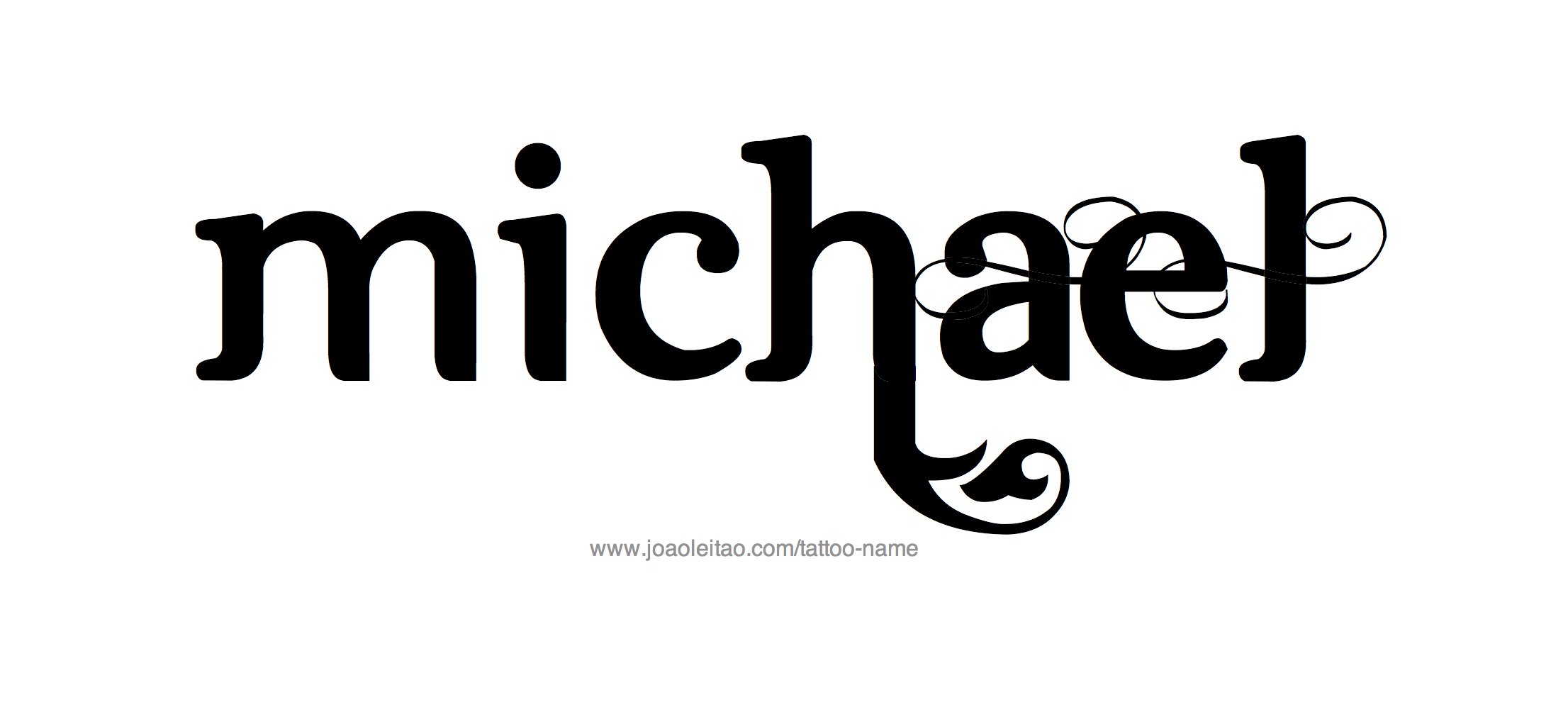 Tattoo Design Name Michael 