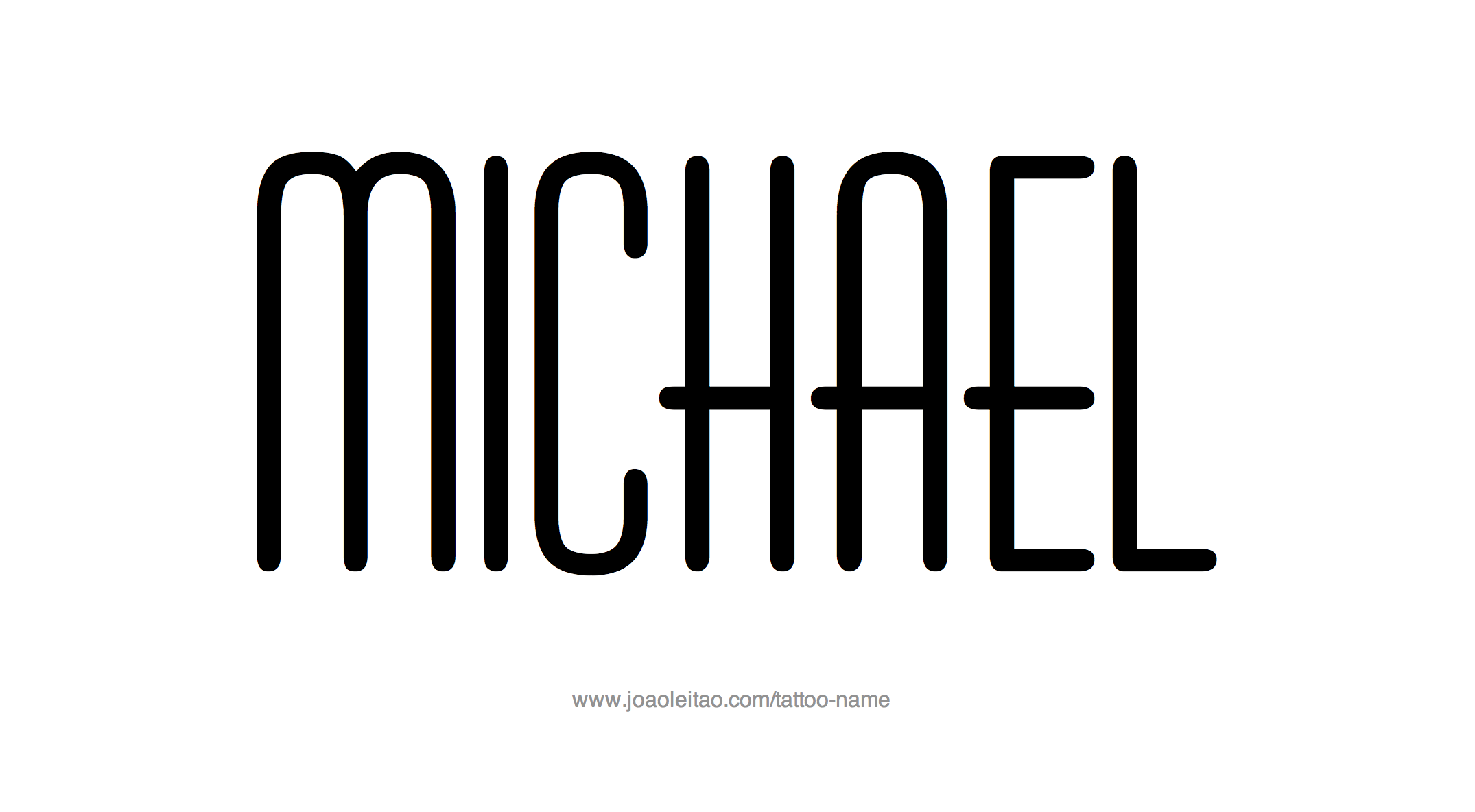 Tattoo Design Name Michael 