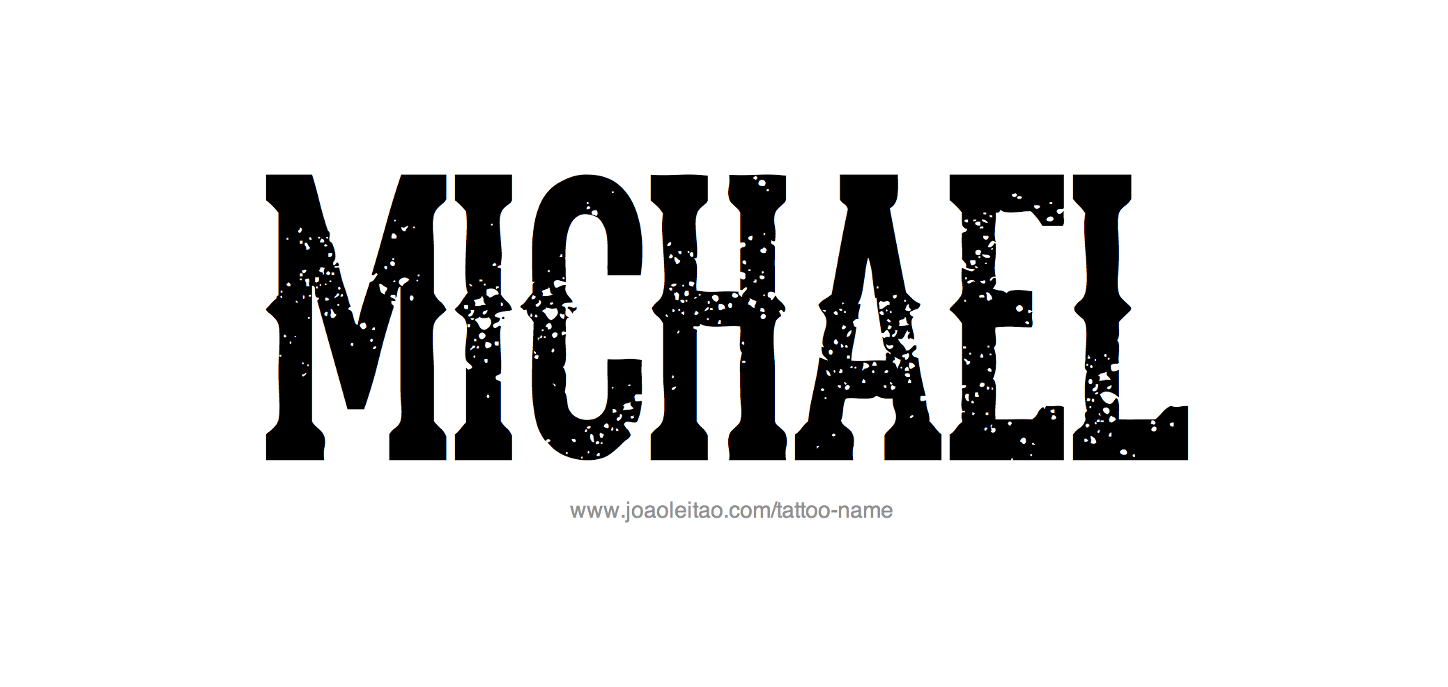 Tattoo Design Name Michael 