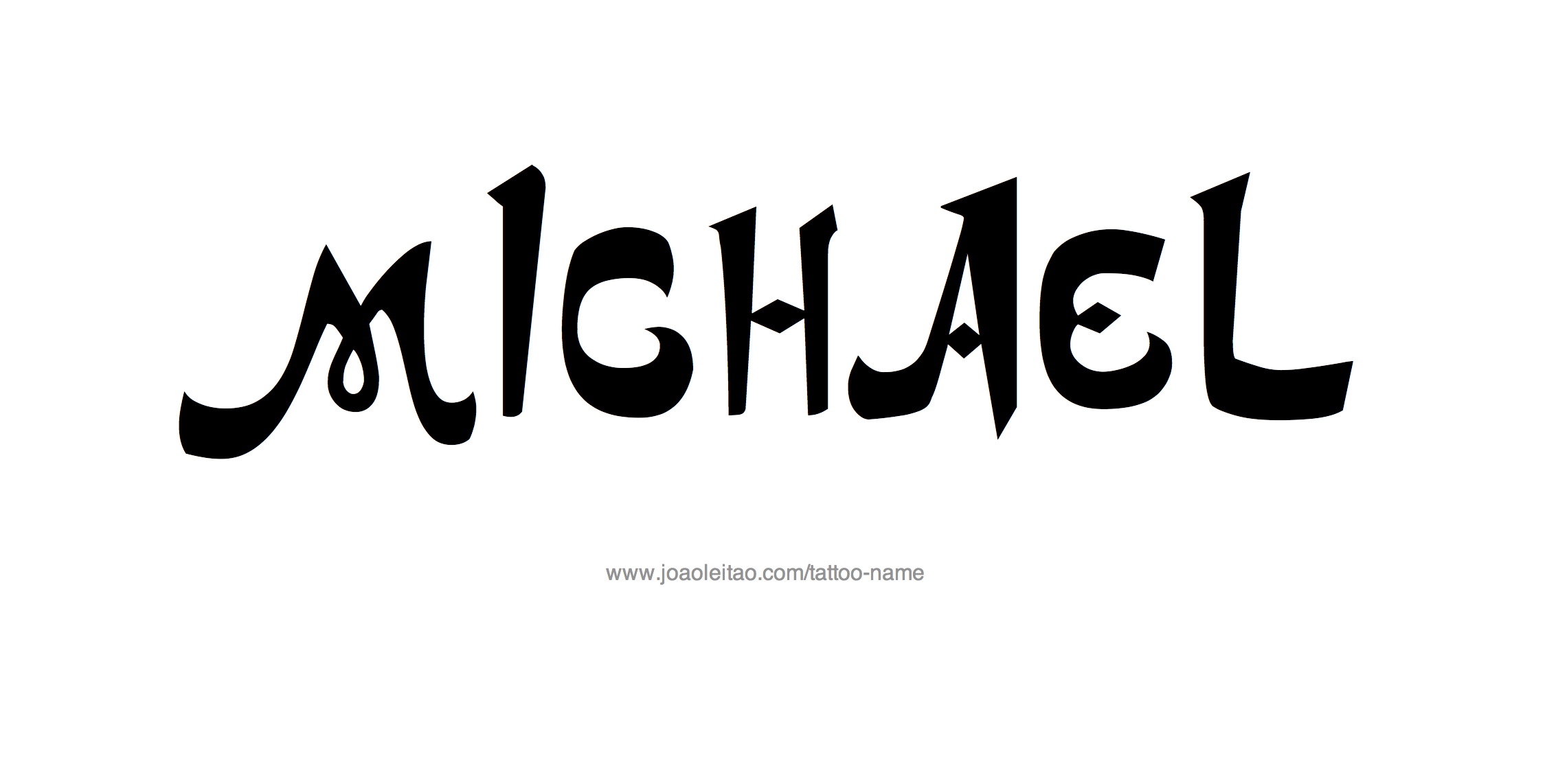 Tattoo Design Name Michael 