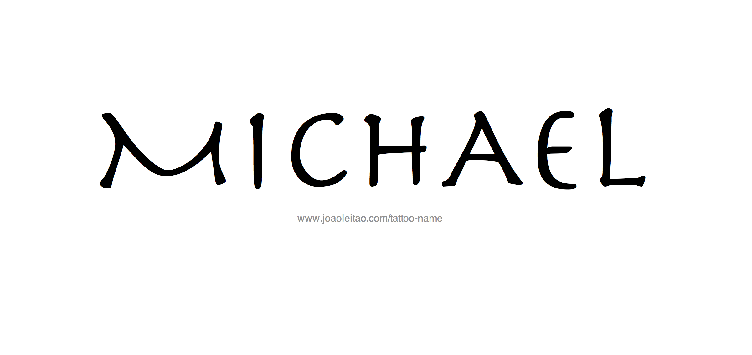 Tattoo Design Name Michael 