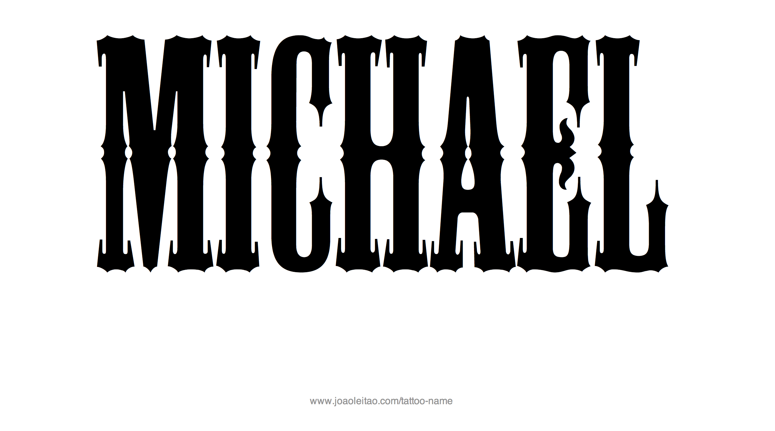 Tattoo Design Name Michael 