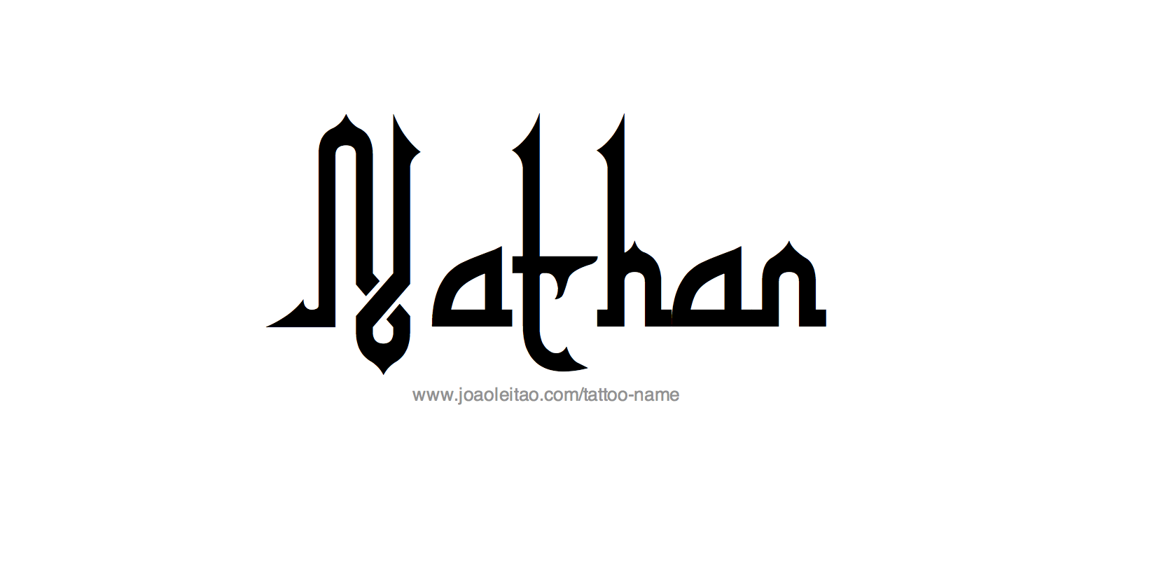 Tattoo Design Name Nathan 