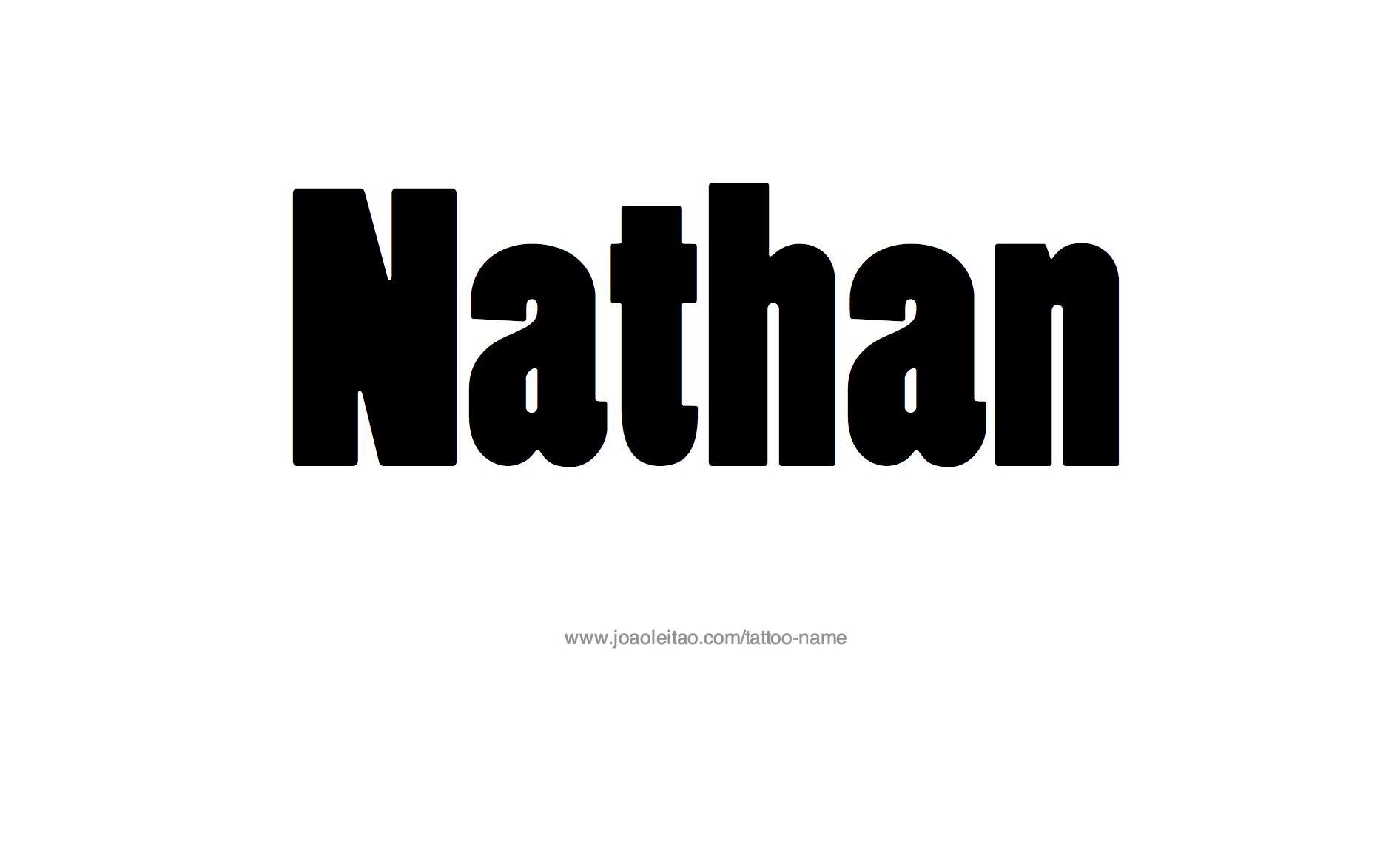 Tattoo Design Name Nathan 