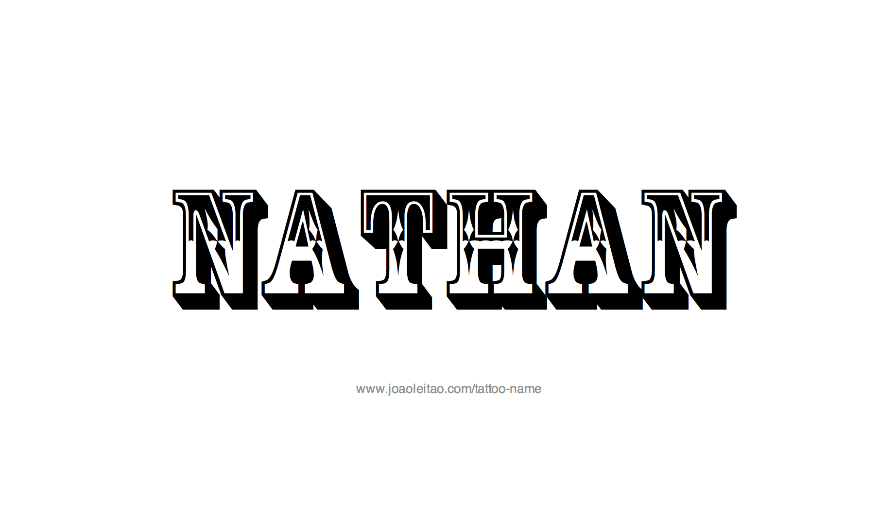 Tattoo Design Name Nathan 