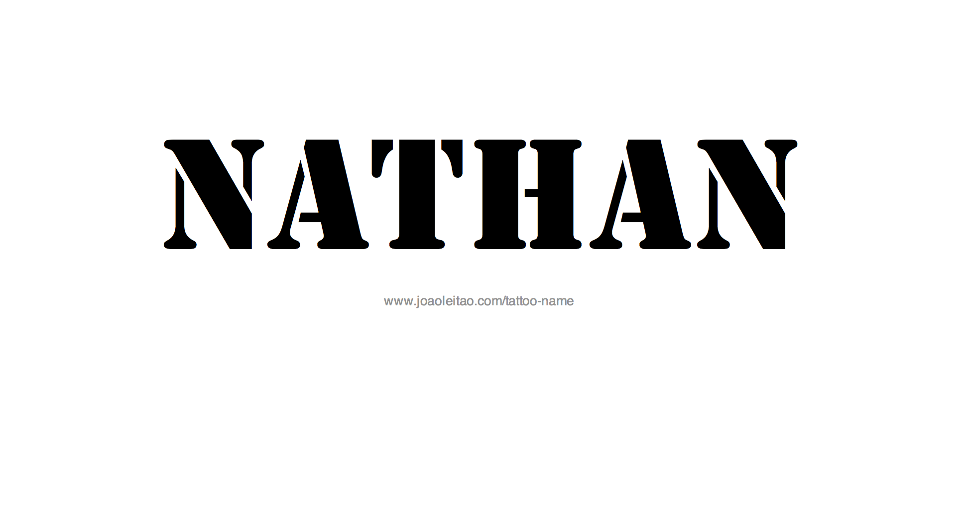 Tattoo Design Name Nathan 