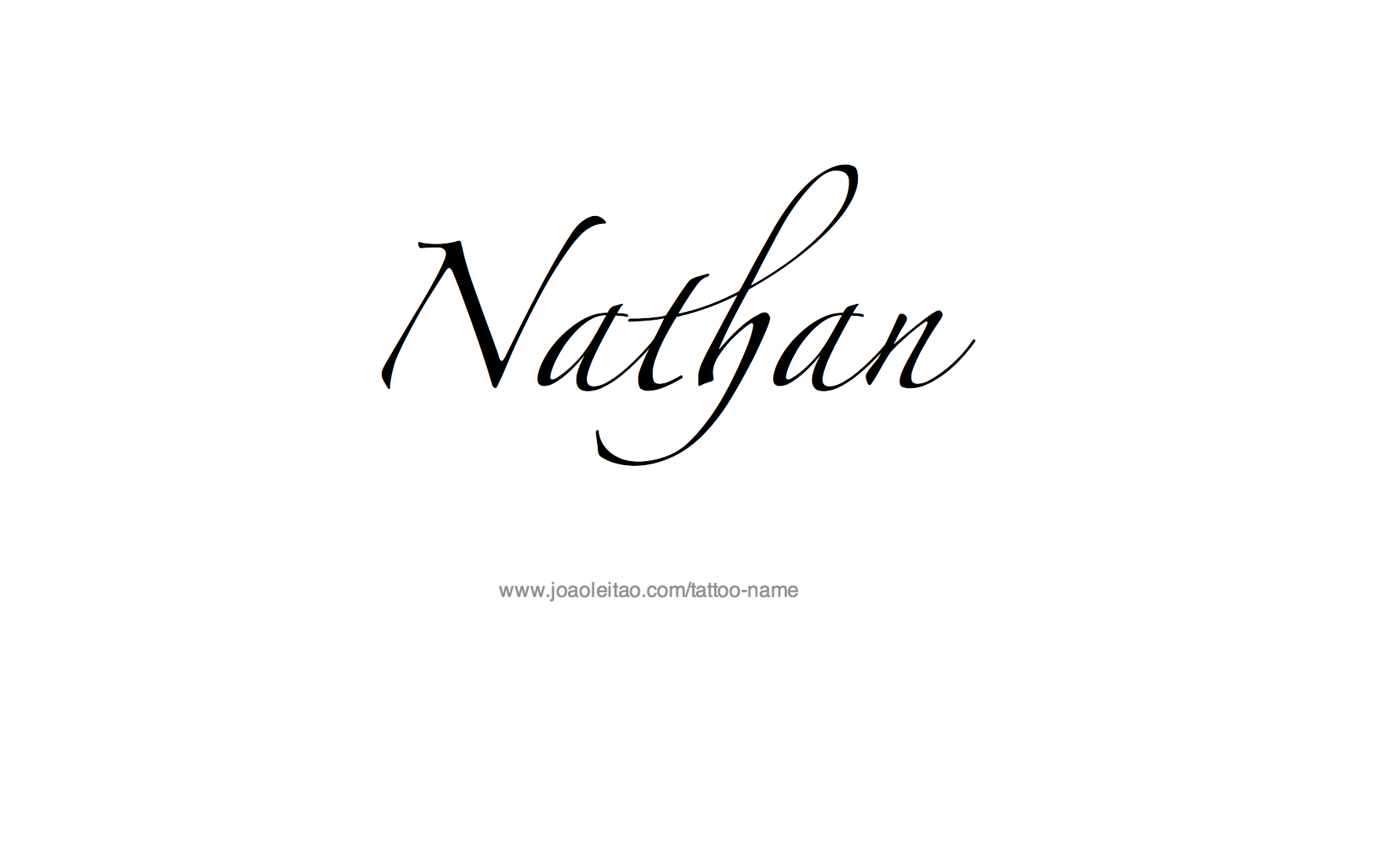 Tattoo Design Name Nathan 