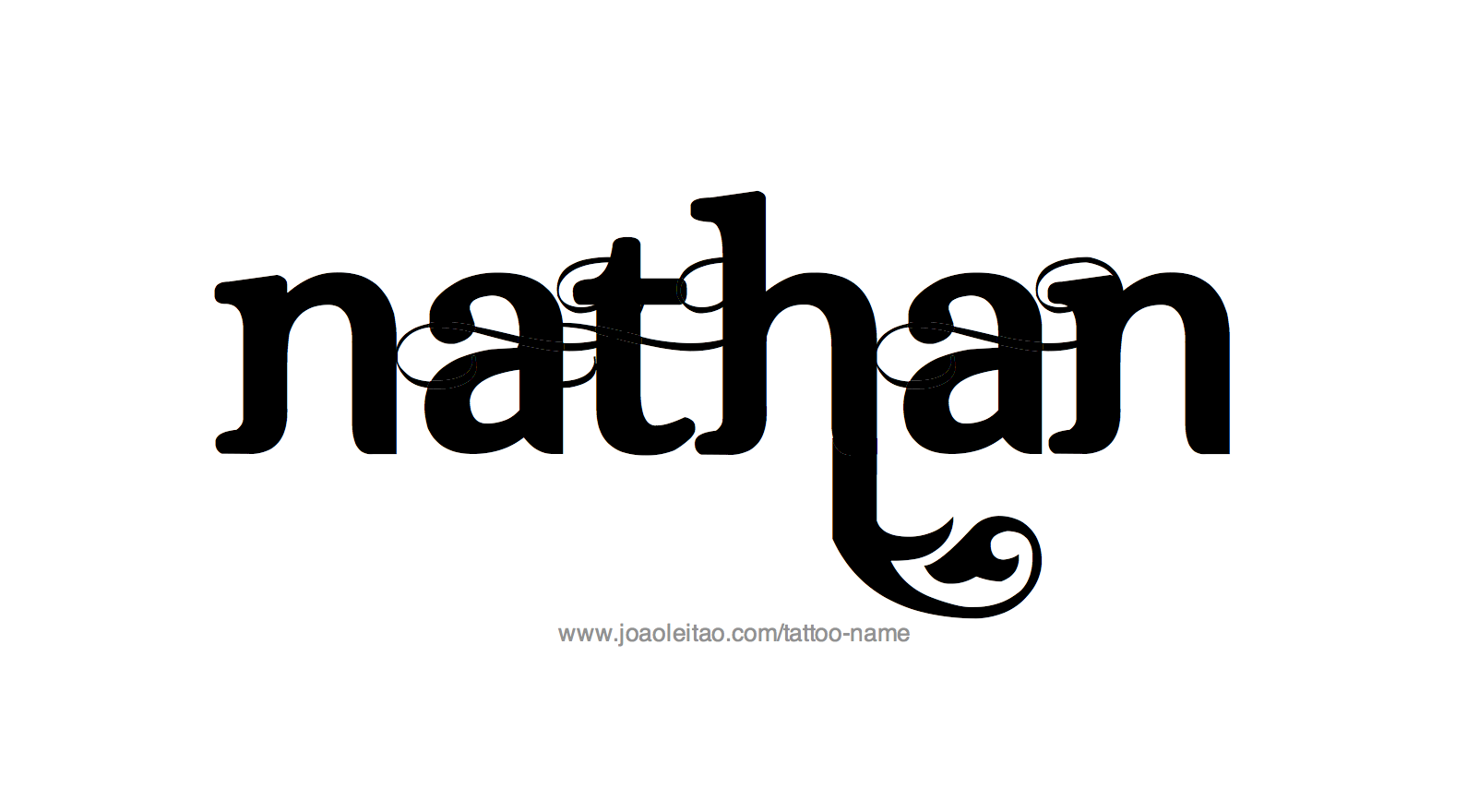 Tattoo Design Name Nathan 