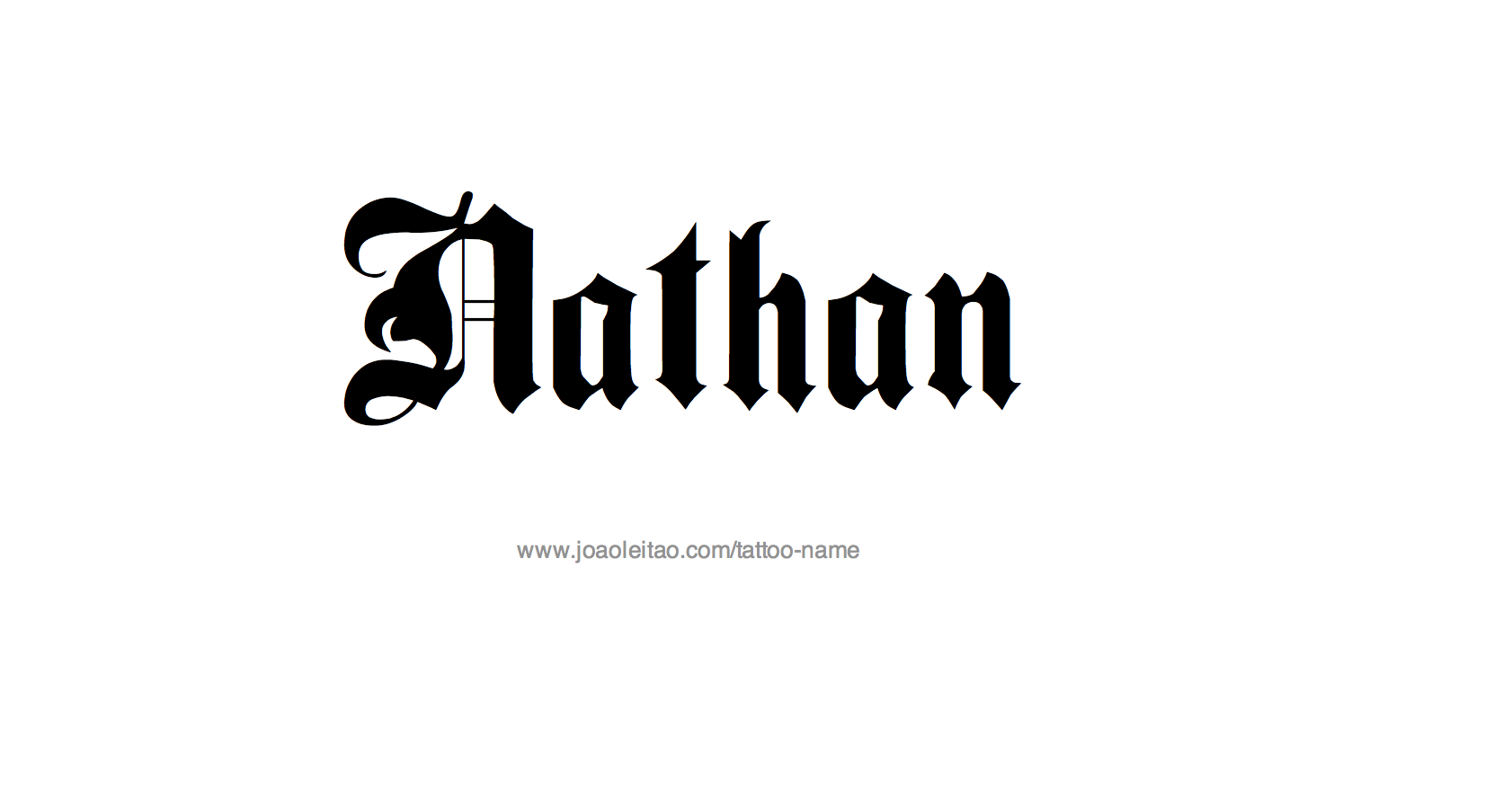 Tattoo Design Name Nathan 