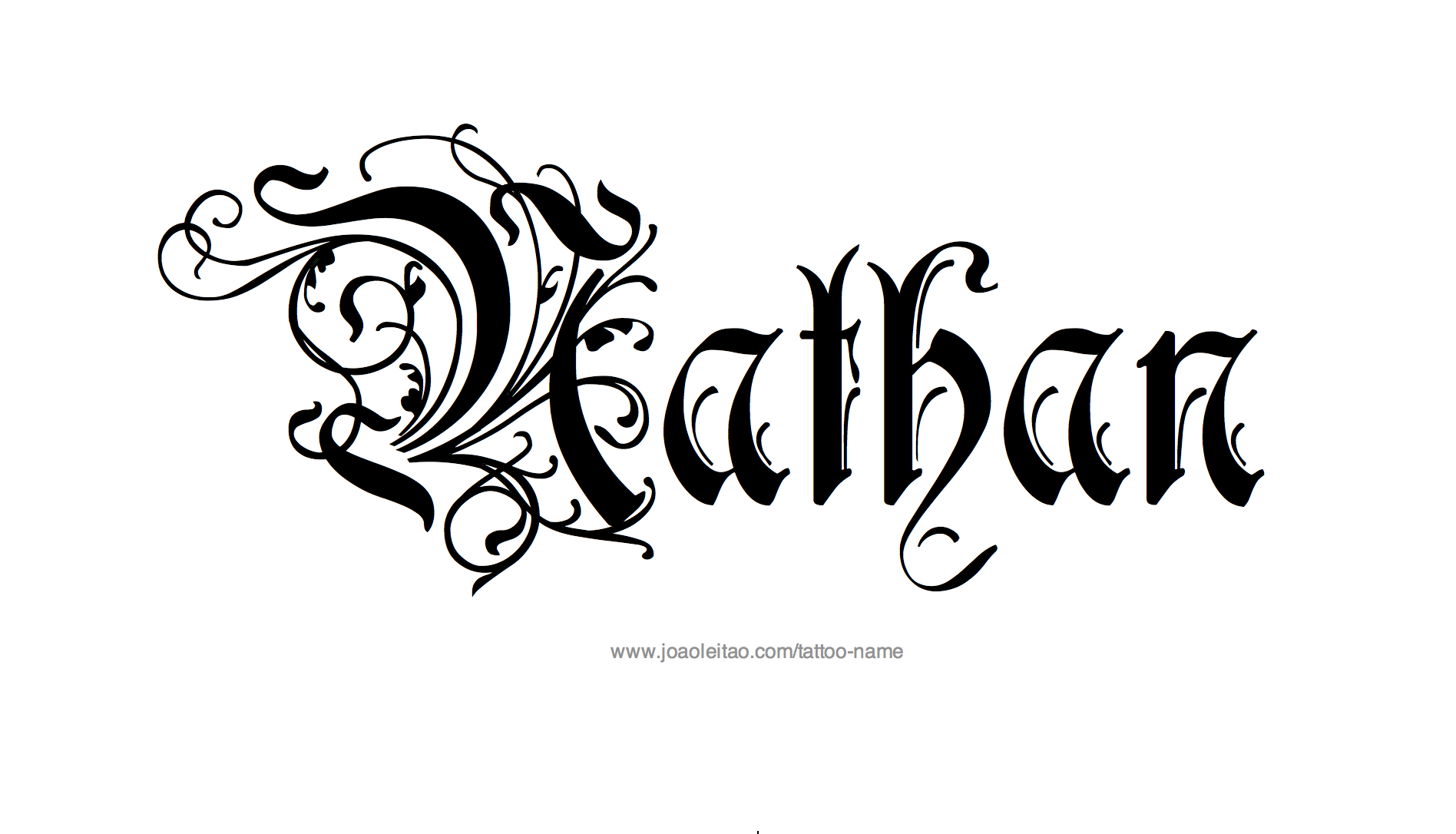 Tattoo Design Name Nathan 