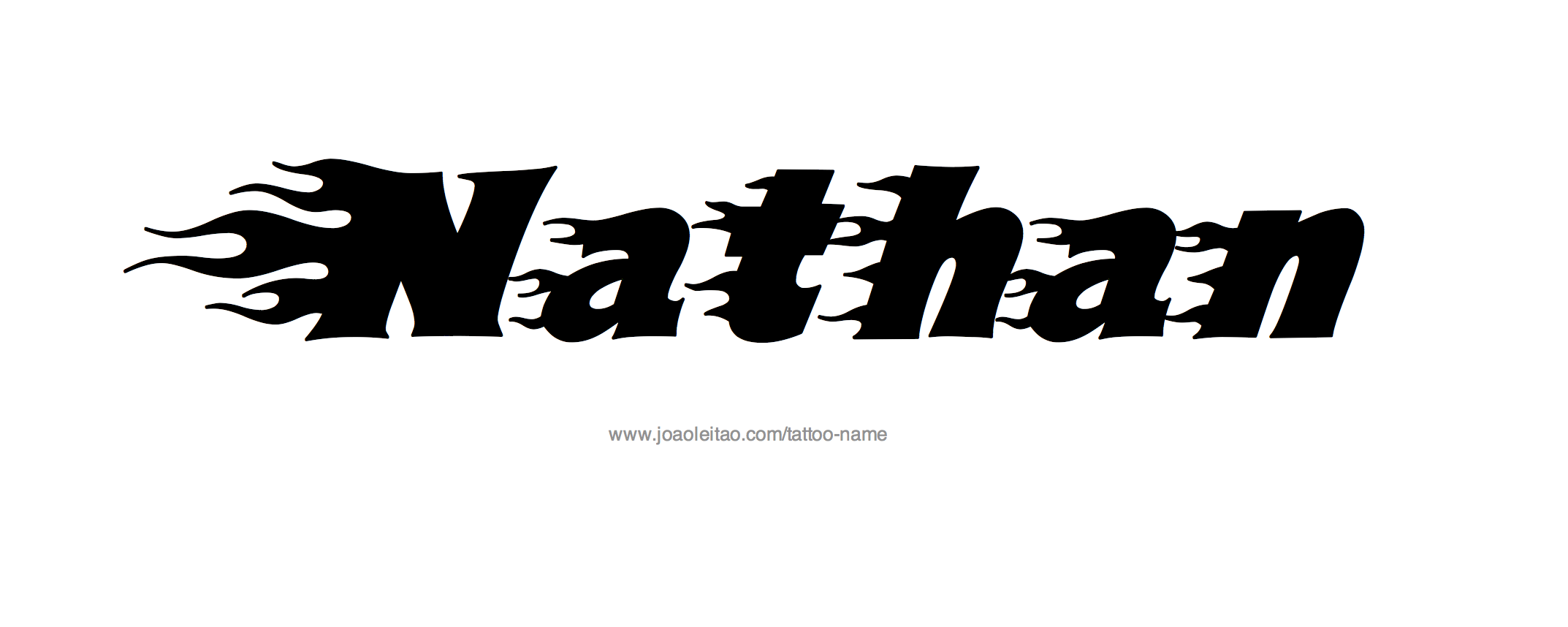 Tattoo Design Name Nathan 