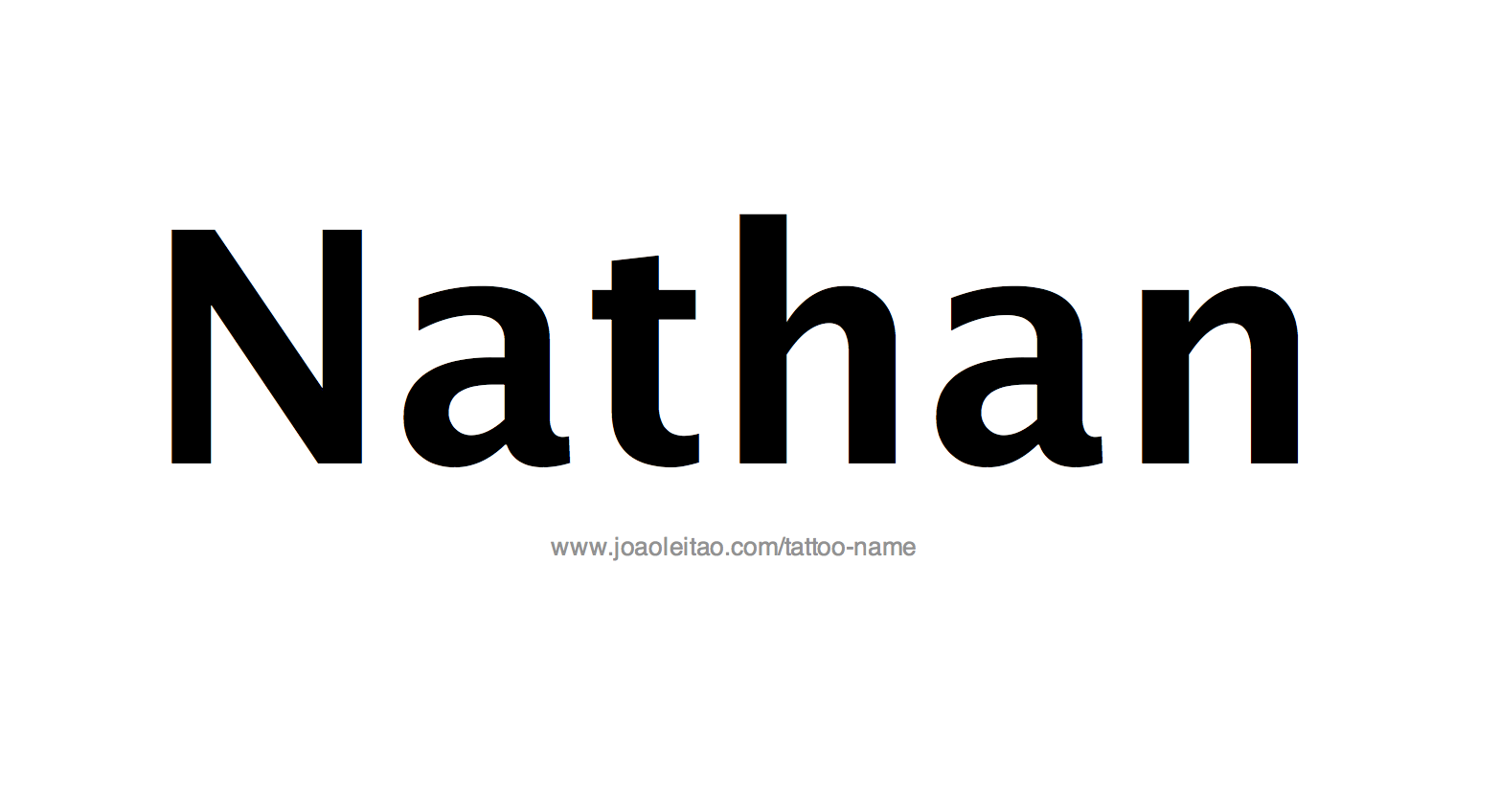 Tattoo Design Name Nathan 