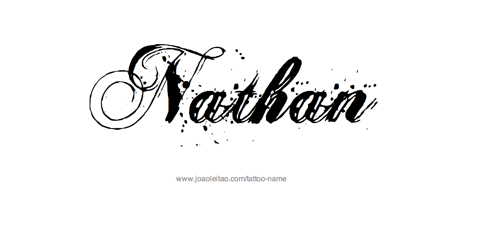 Tattoo Design Name Nathan 