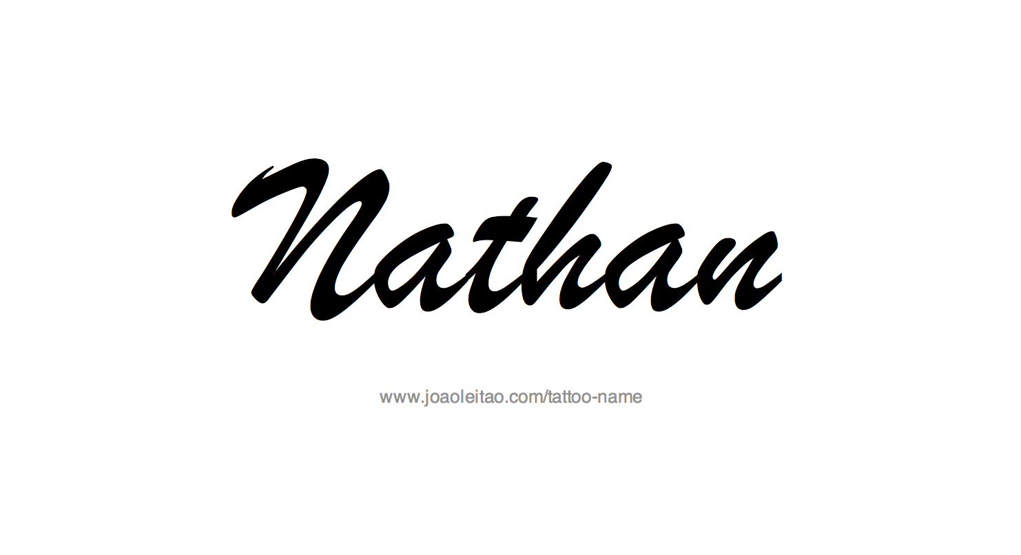 Tattoo Design Name Nathan 