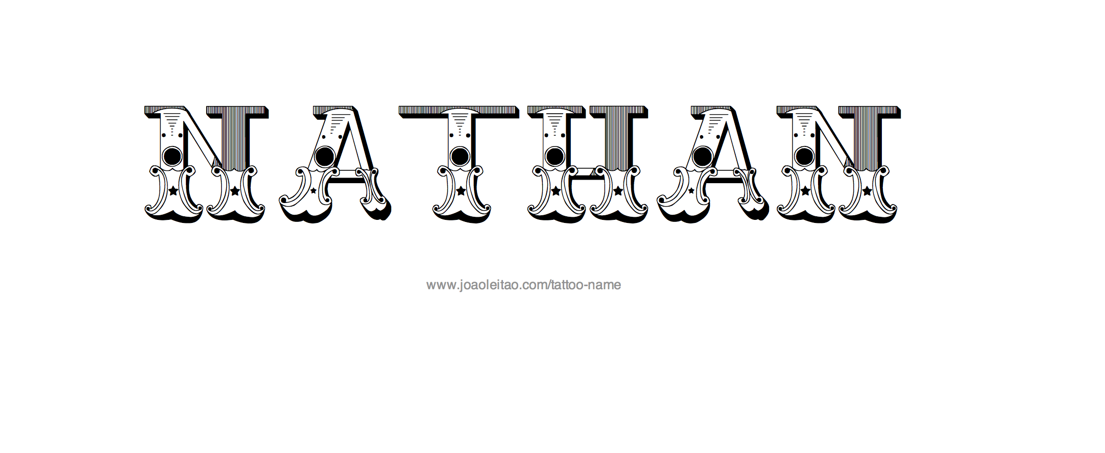 Tattoo Design Name Nathan 