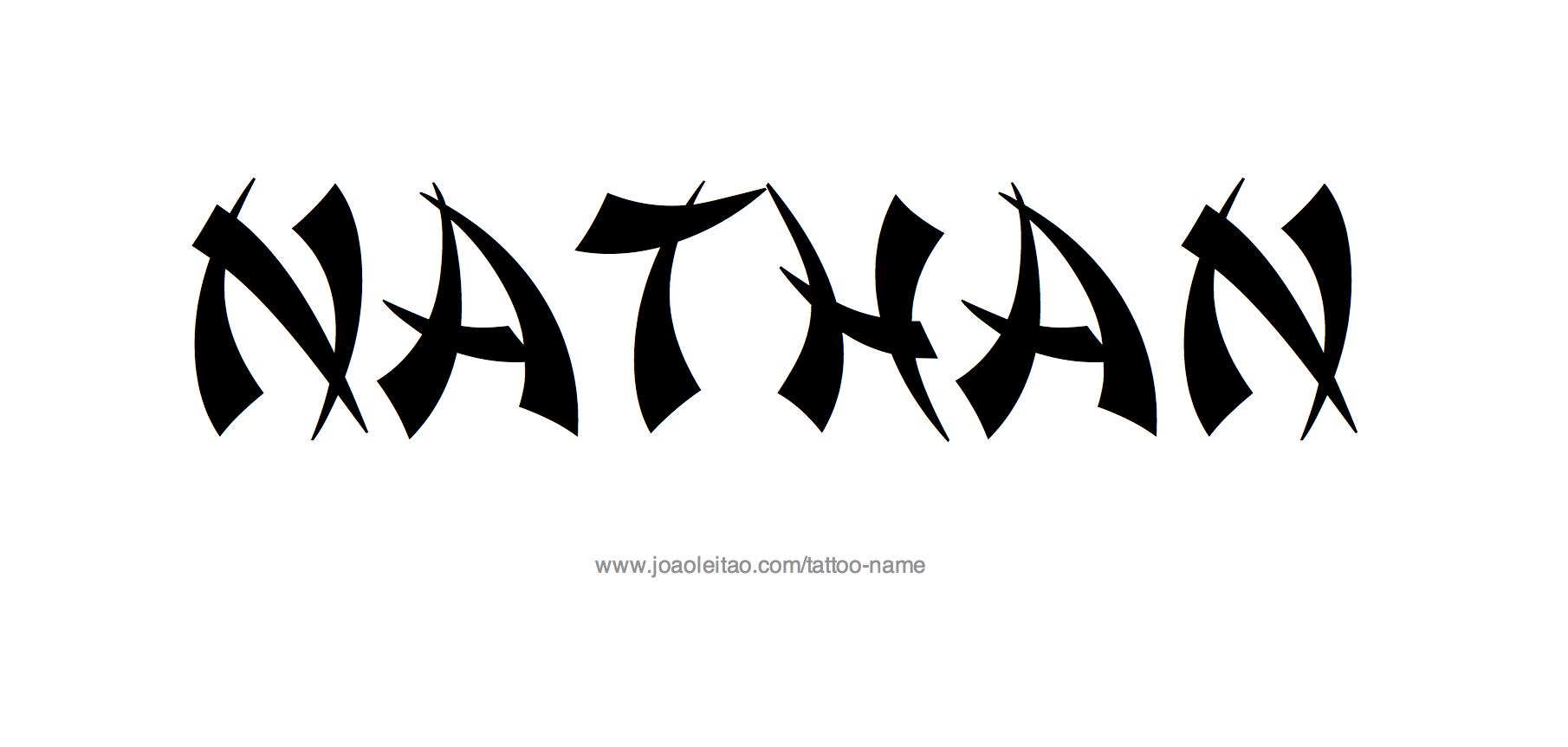 Tattoo Design Name Nathan 