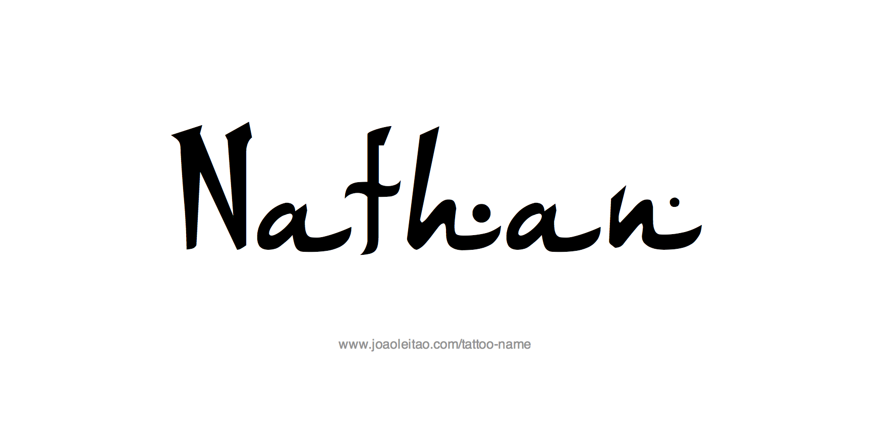 Tattoo Design Name Nathan 