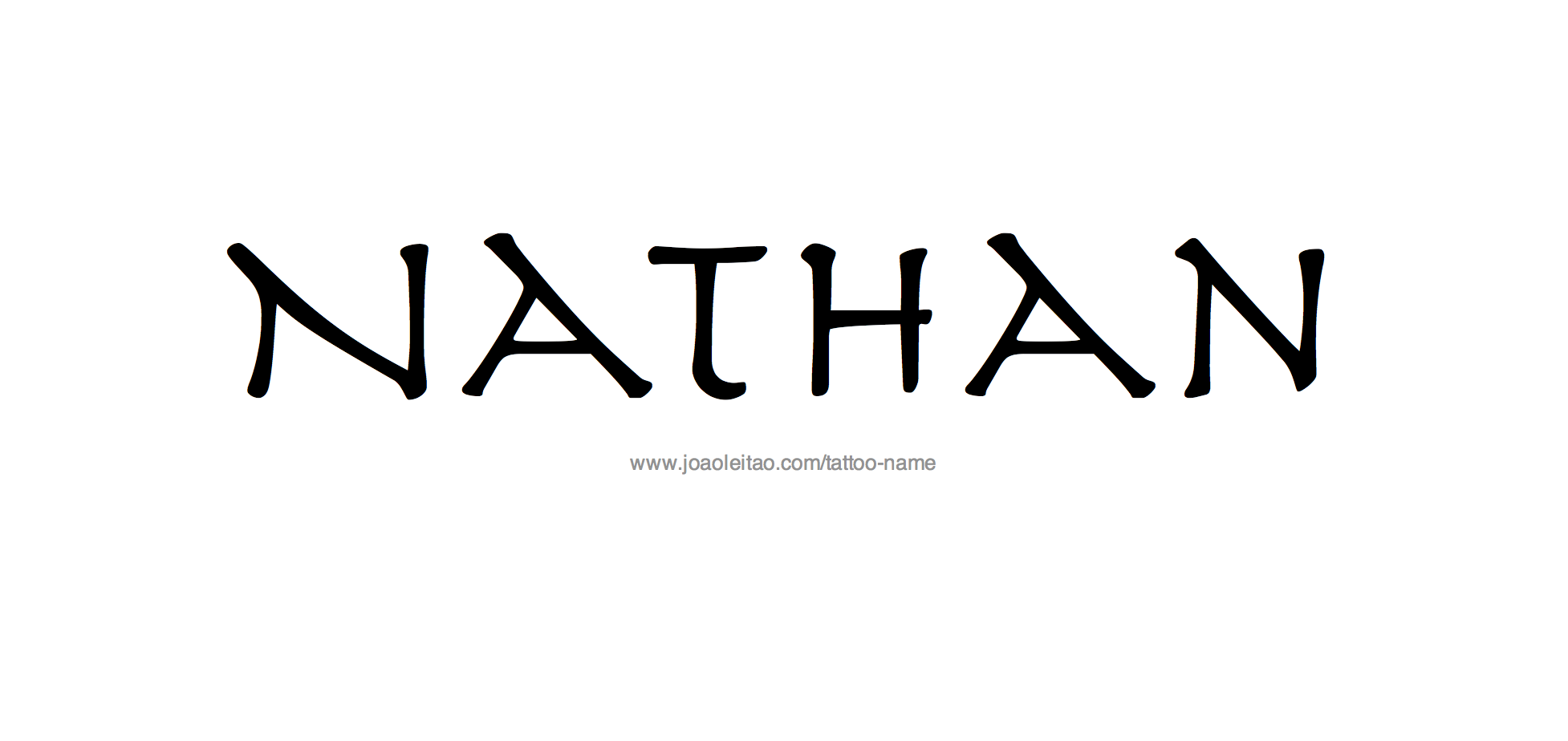 Tattoo Design Name Nathan 