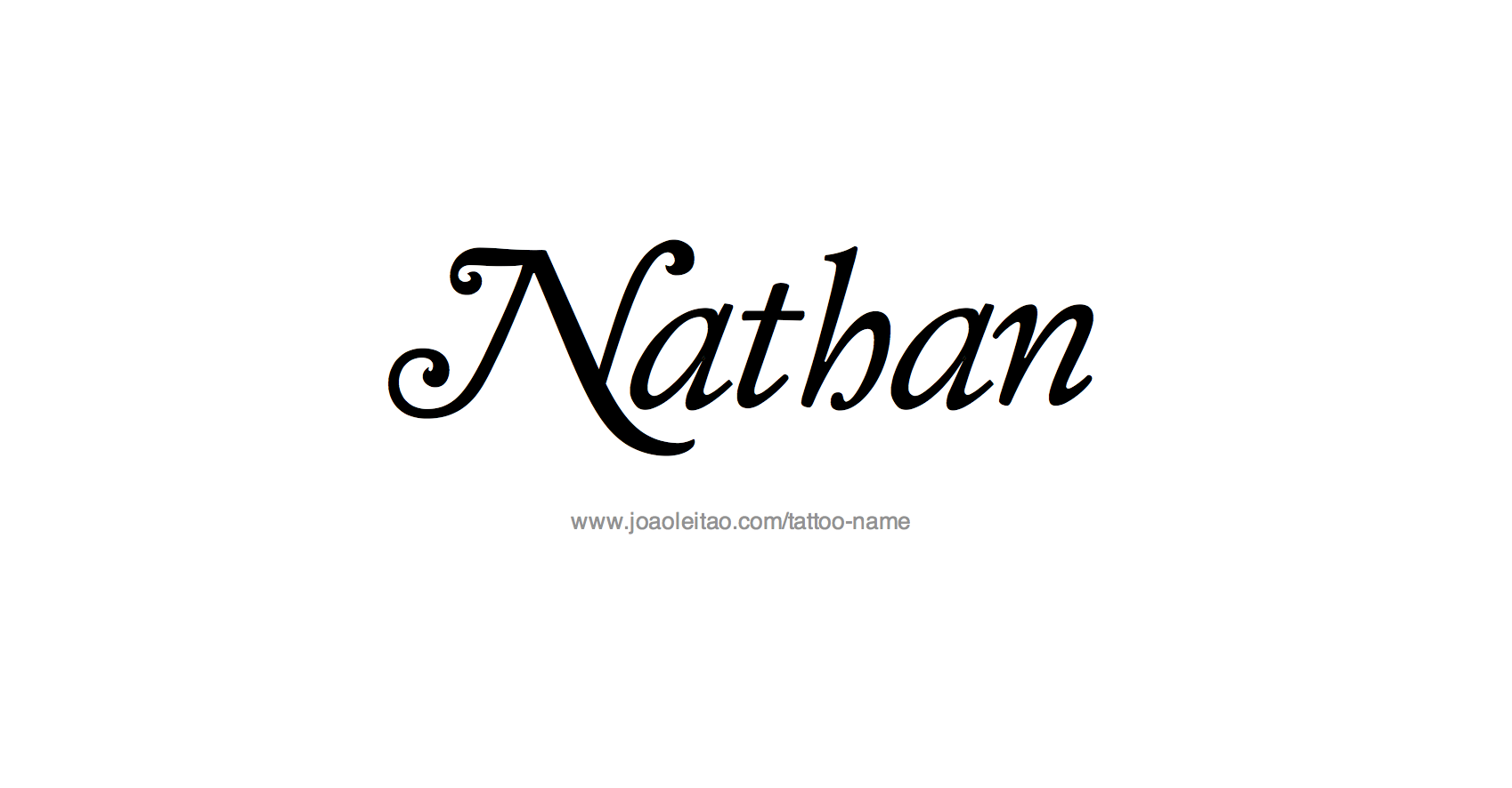 Tattoo Design Name Nathan 