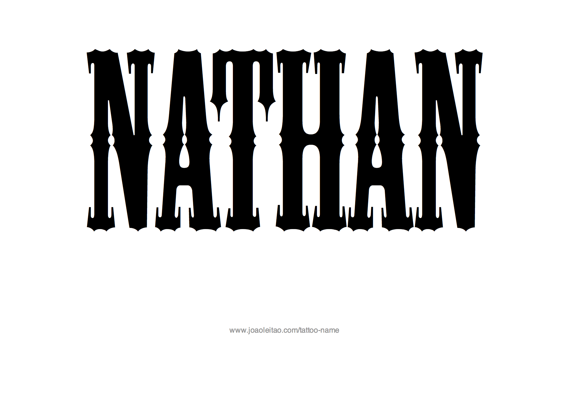 Tattoo Design Name Nathan 