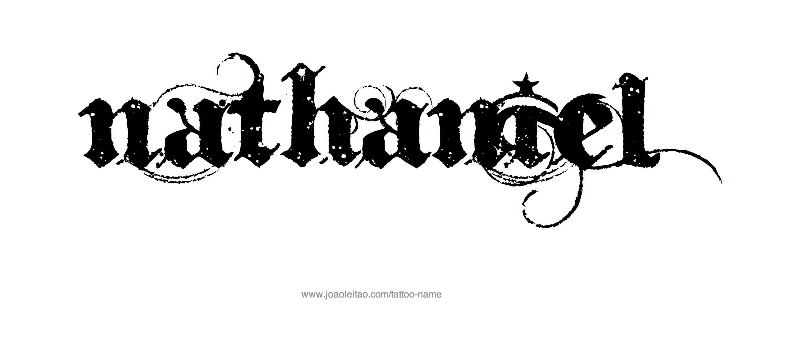 Tattoo Design Name Nathaniel 