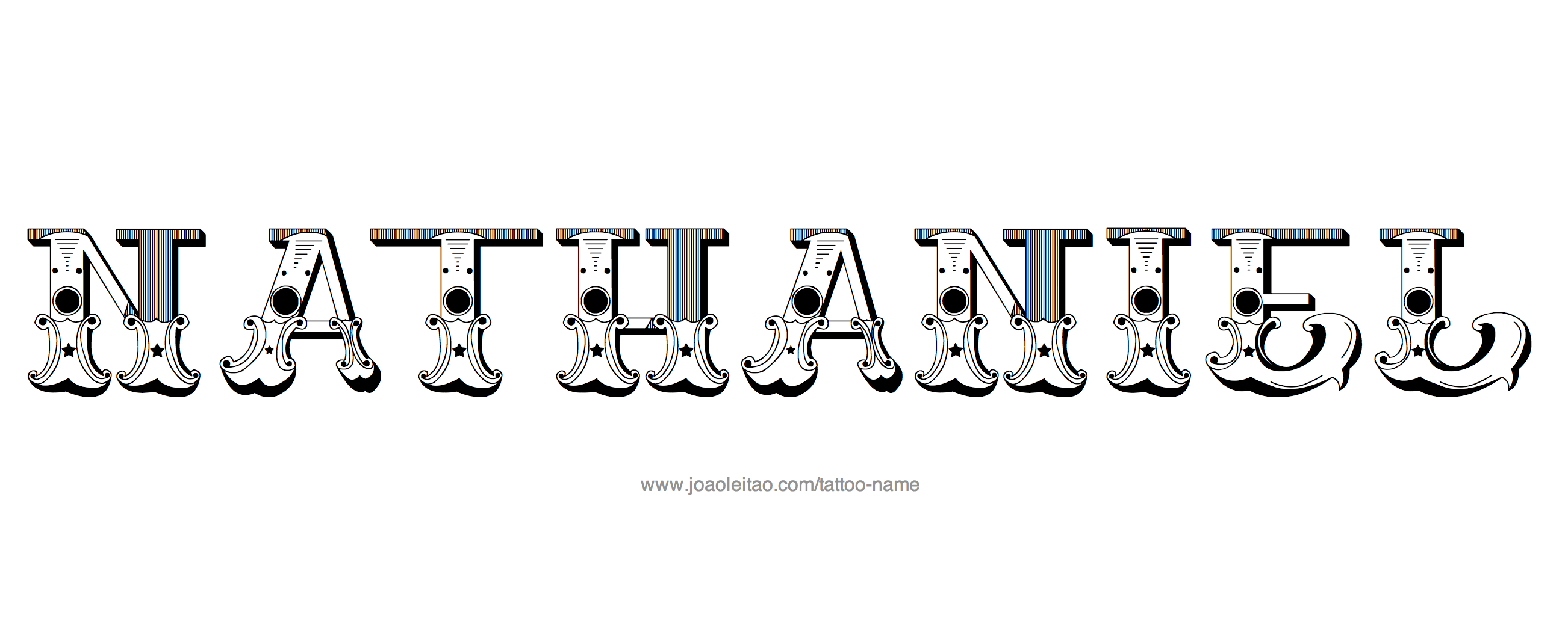 Tattoo Design Name Nathaniel 