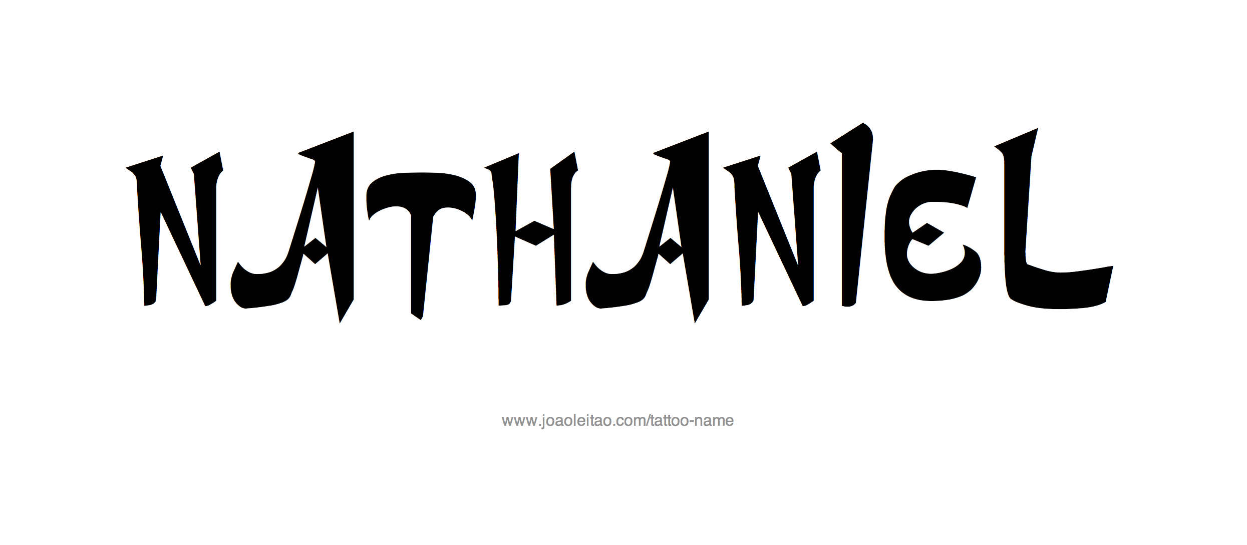 Tattoo Design Name Nathaniel 