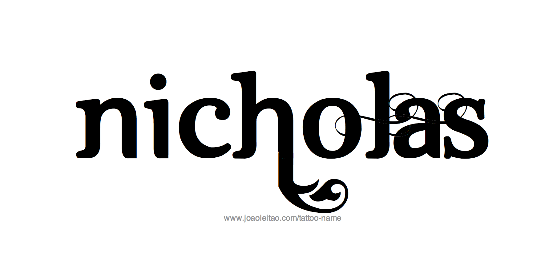 Tattoo Design Name Nicholas 