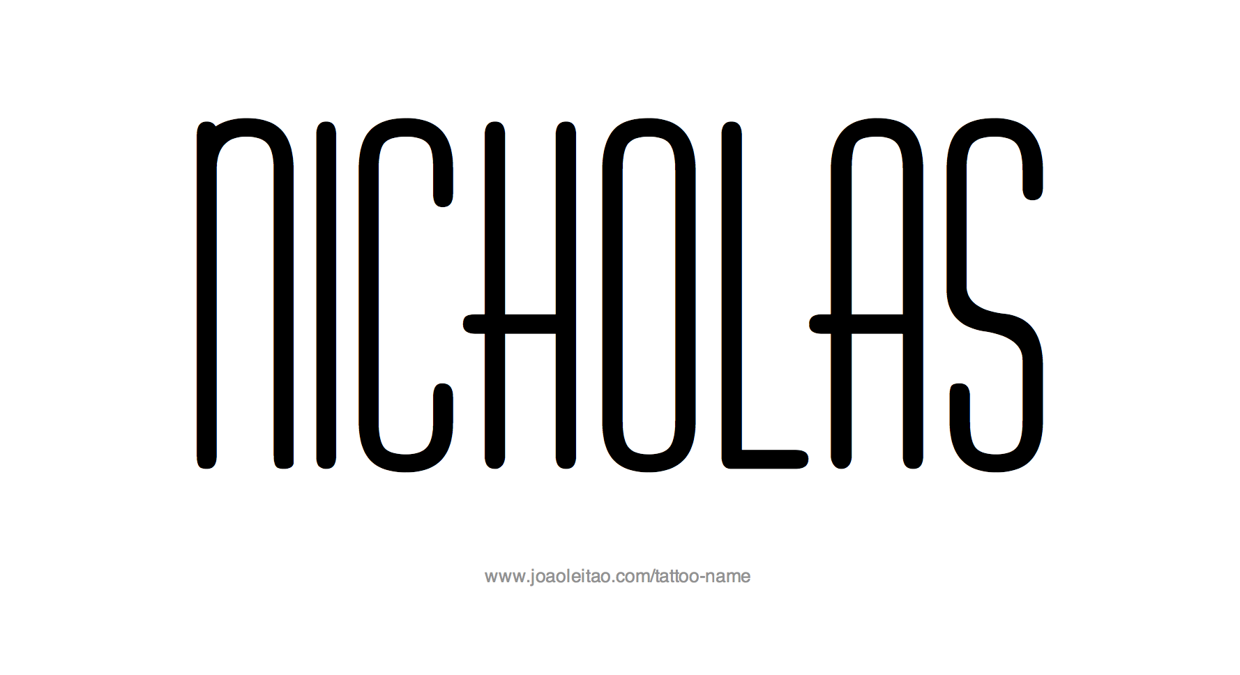 Tattoo Design Name Nicholas 