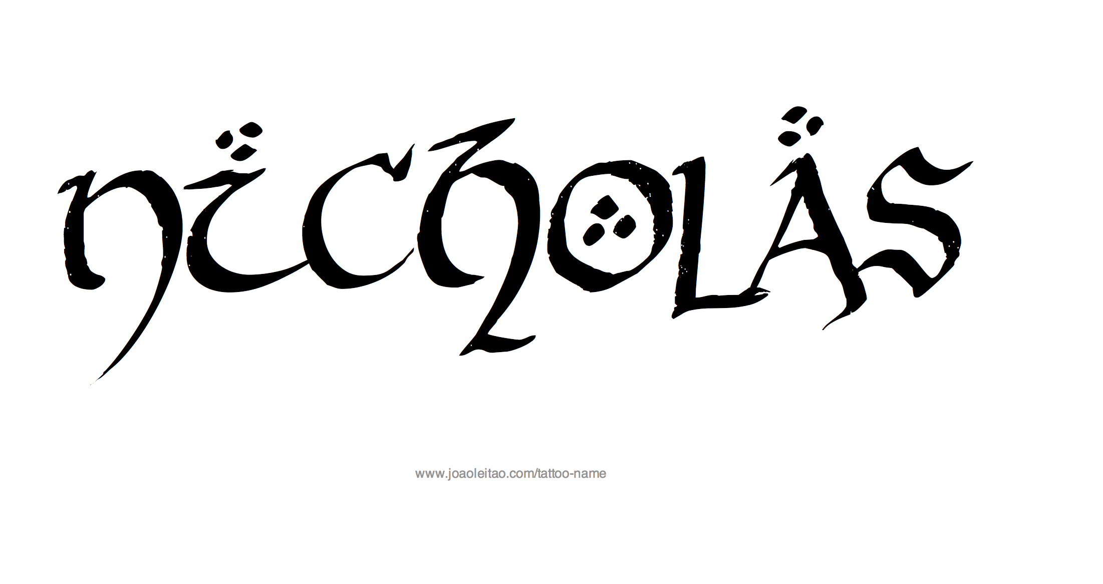 Tattoo Design Name Nicholas 