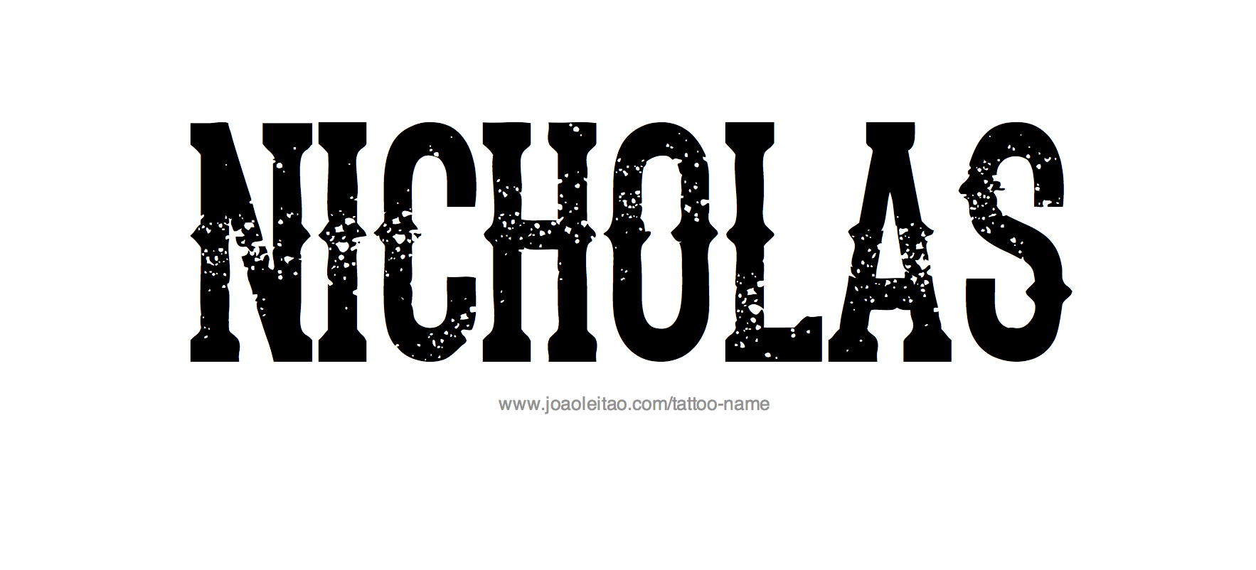 Tattoo Design Name Nicholas 