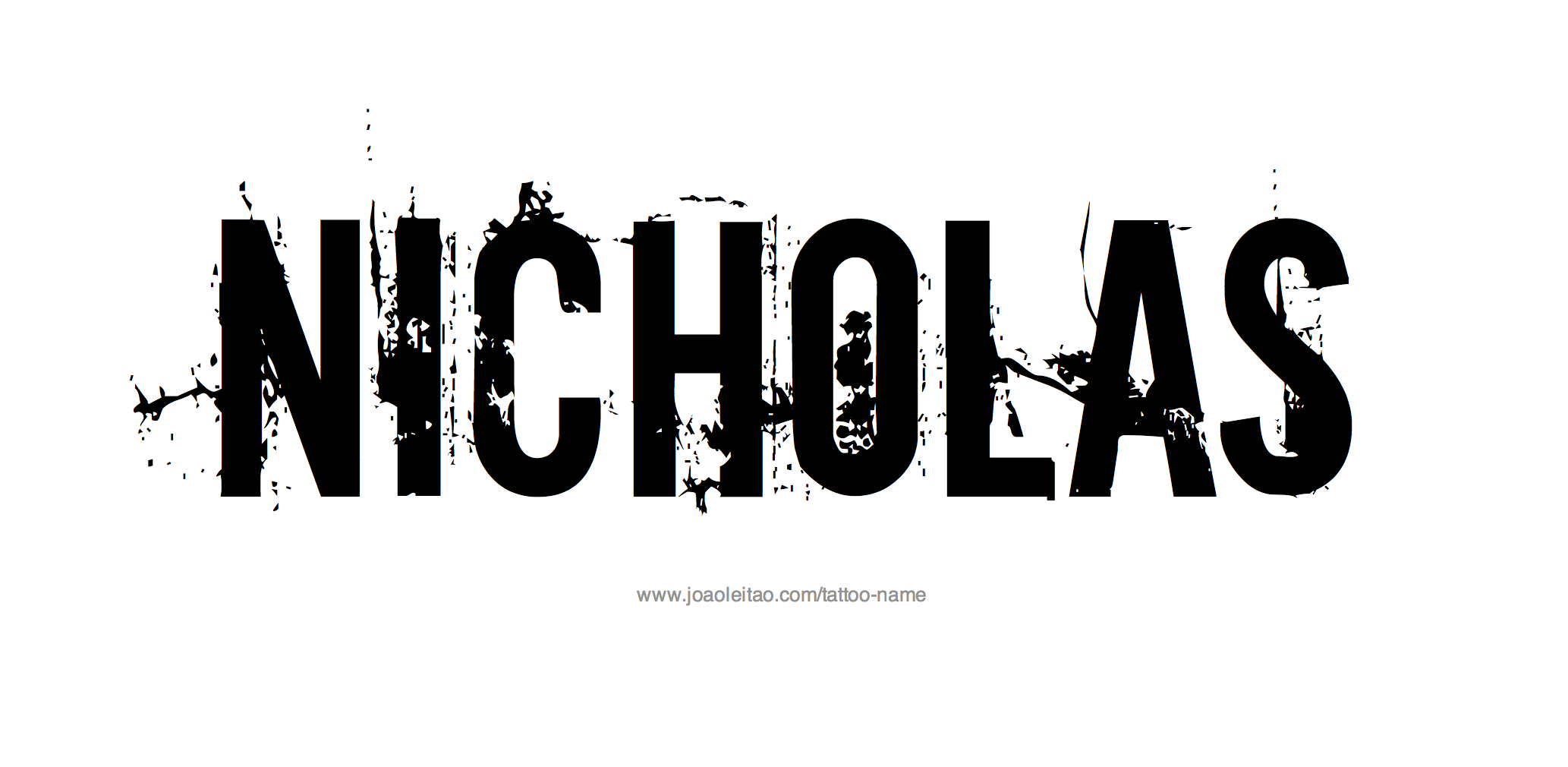 Tattoo Design Name Nicholas 