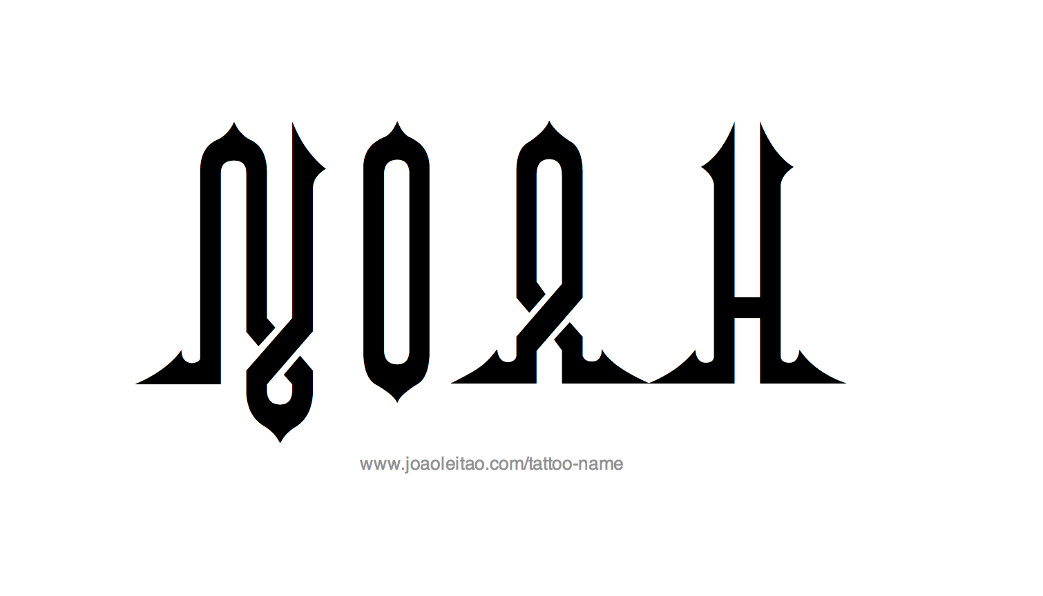 Tattoo Design Name Noah 