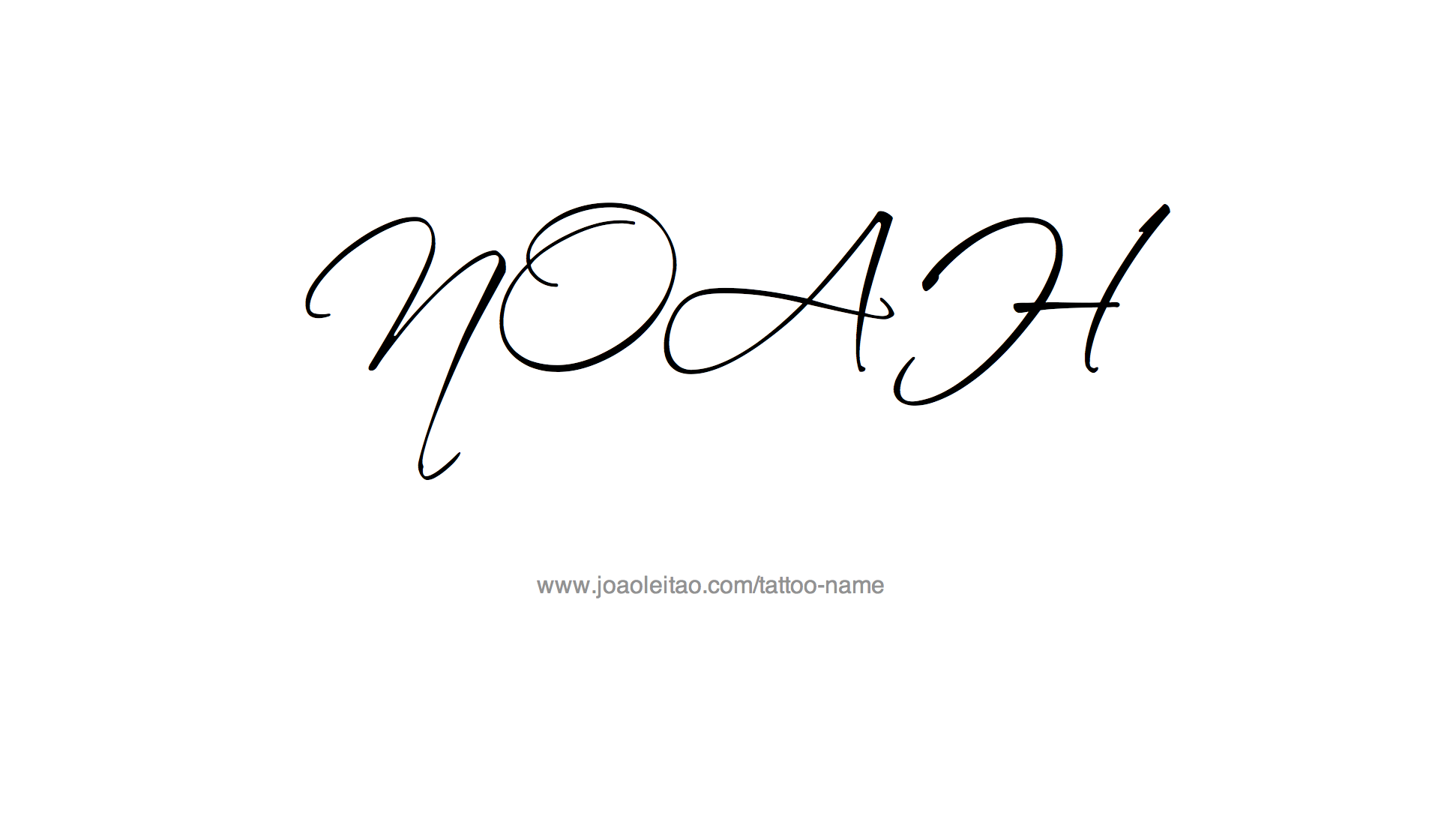 Tattoo Design Name Noah 