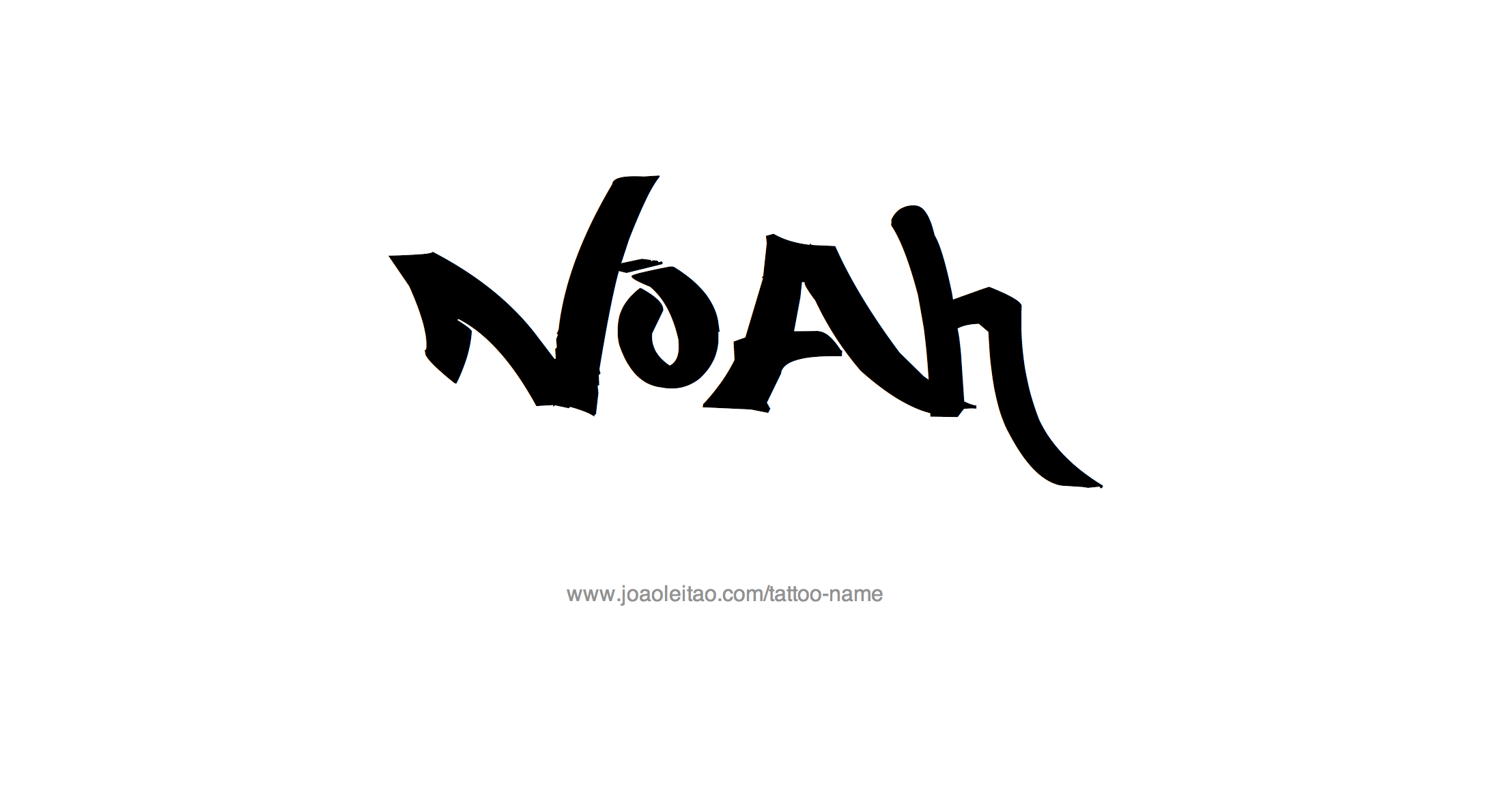 Tattoo Design Name Noah 